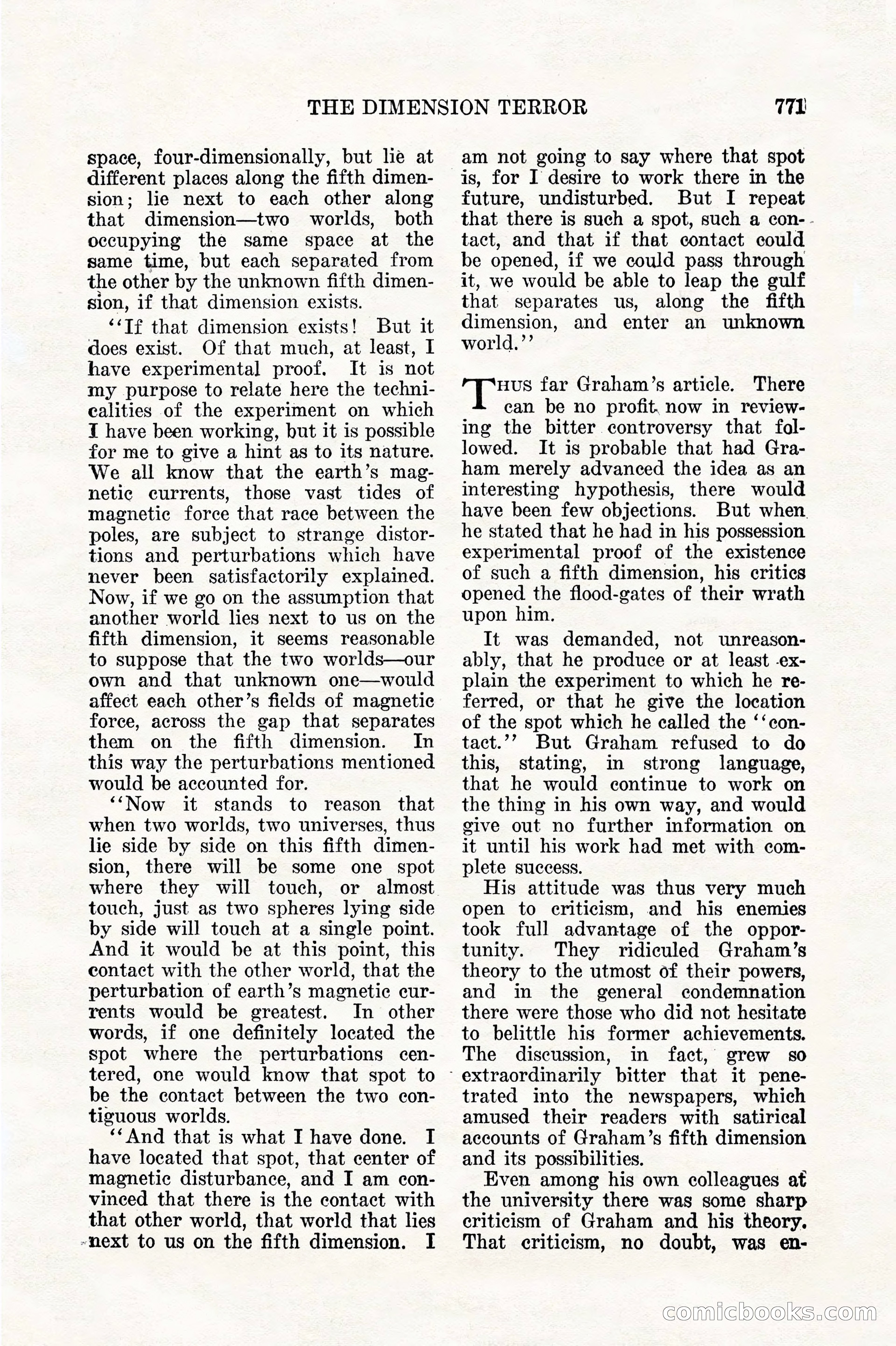Weird Tales, Vol. 11, No. 6 — page 53 of 148