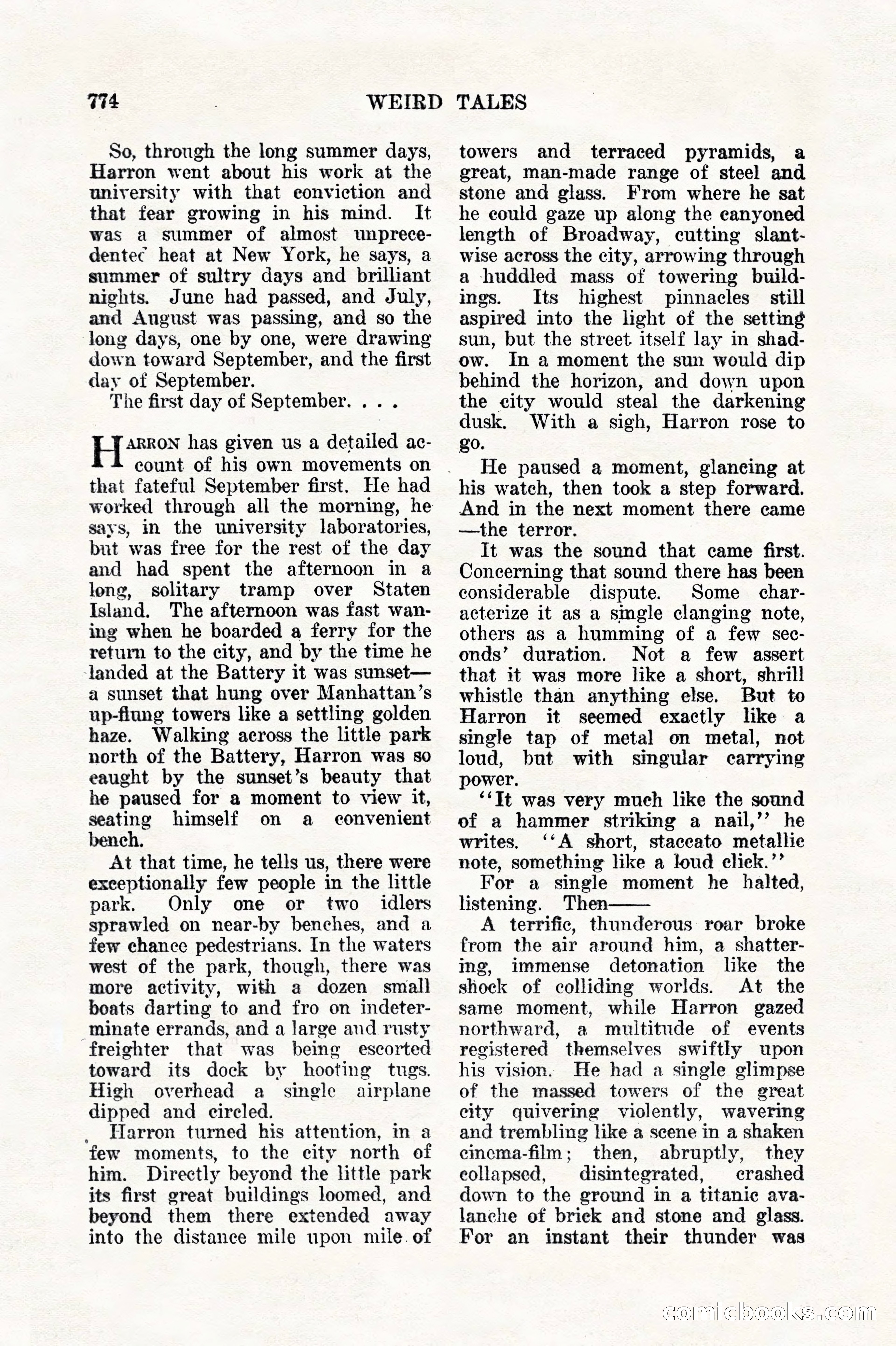Weird Tales, Vol. 11, No. 6 — page 56 of 148