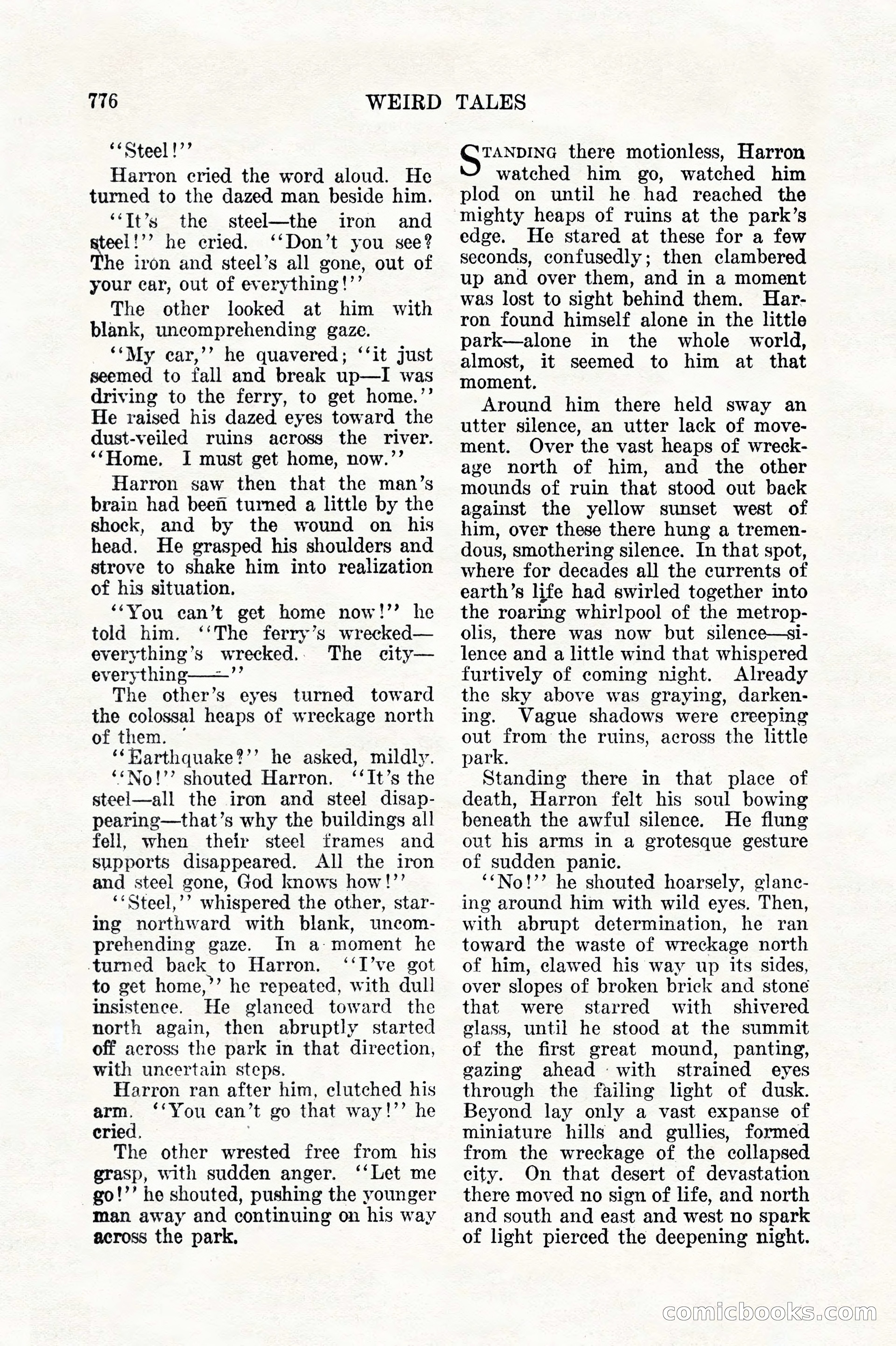Weird Tales, Vol. 11, No. 6 — page 58 of 148