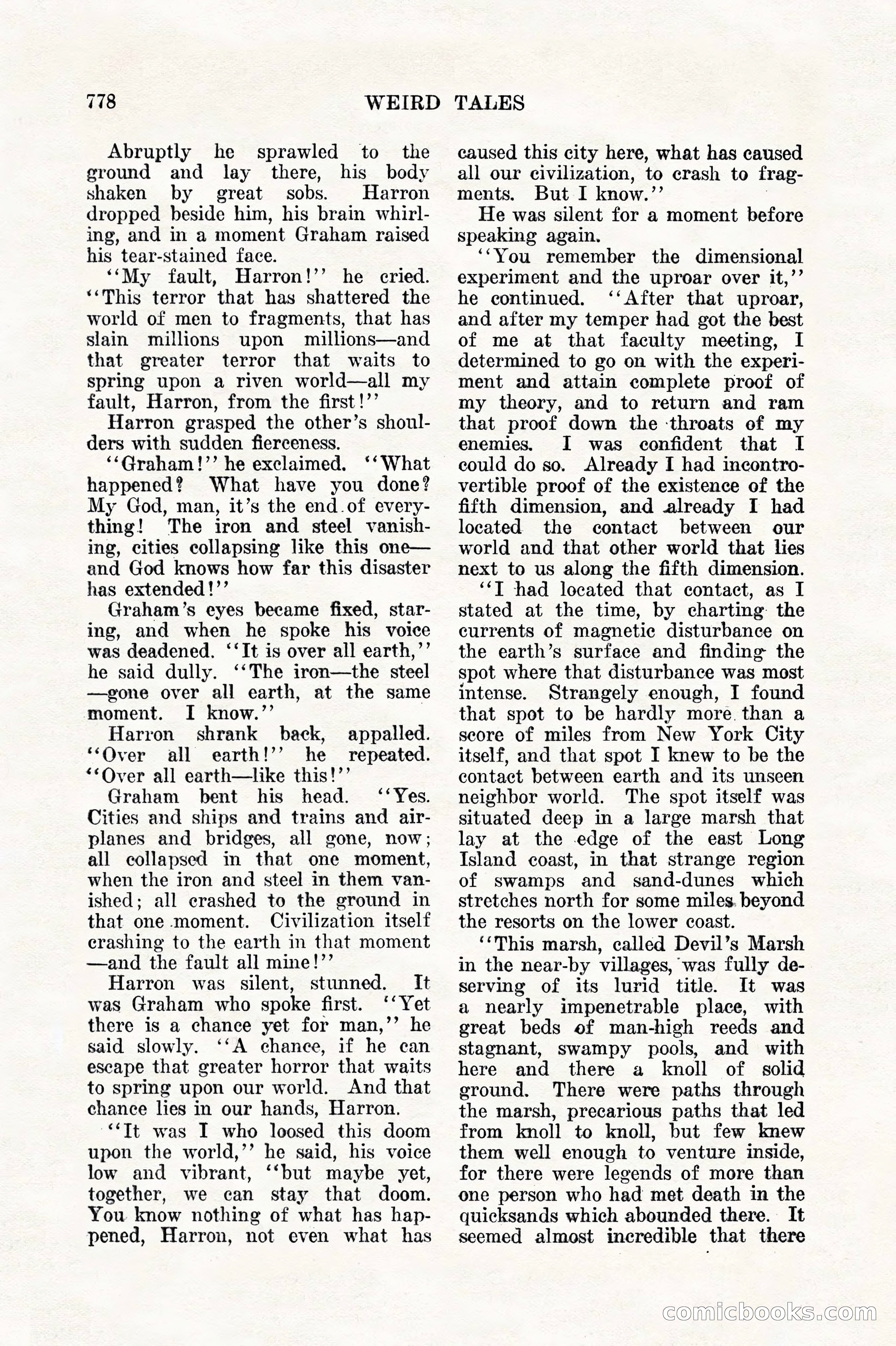 Weird Tales, Vol. 11, No. 6 — page 60 of 148