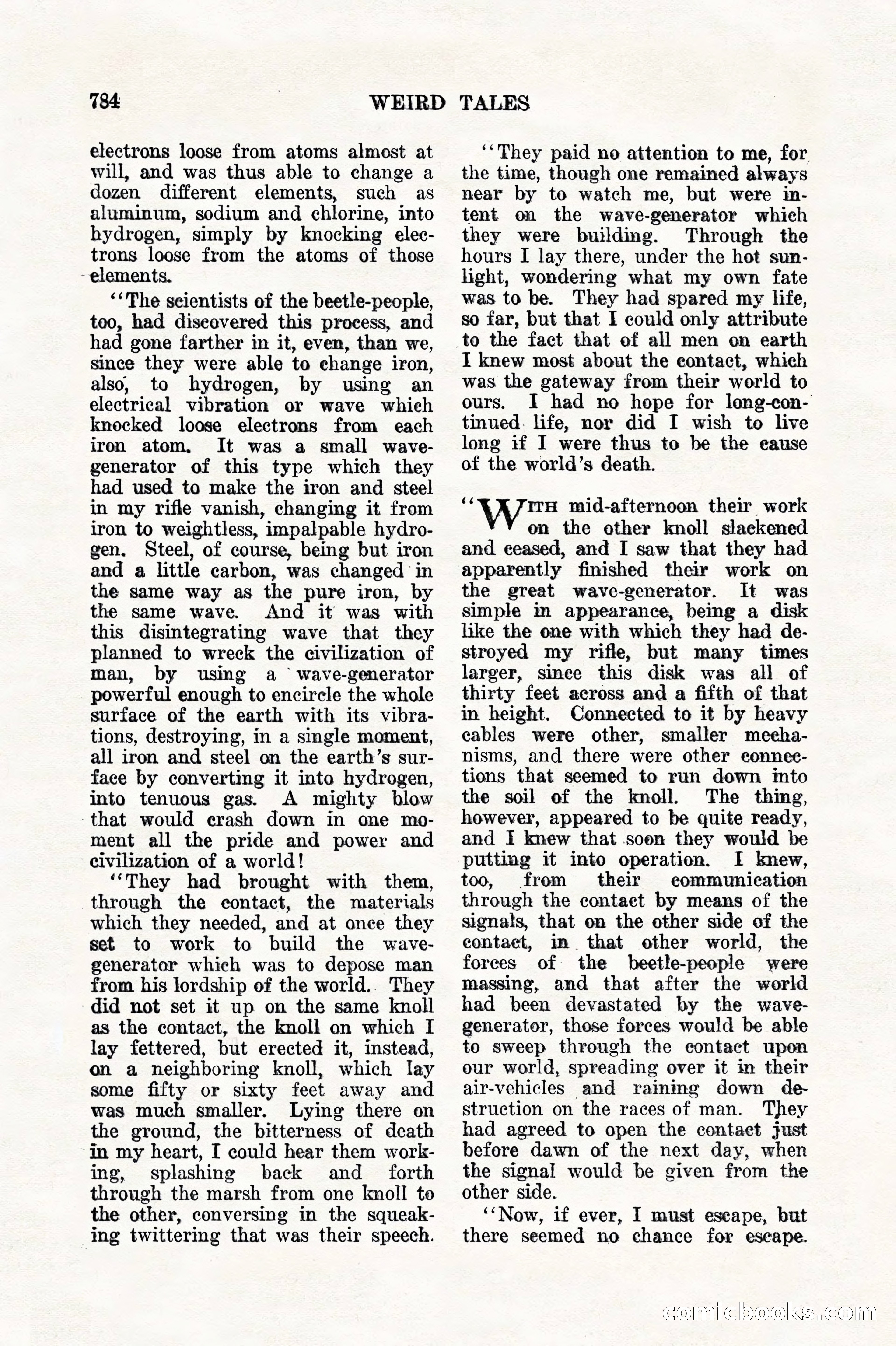 Weird Tales, Vol. 11, No. 6 — page 66 of 148