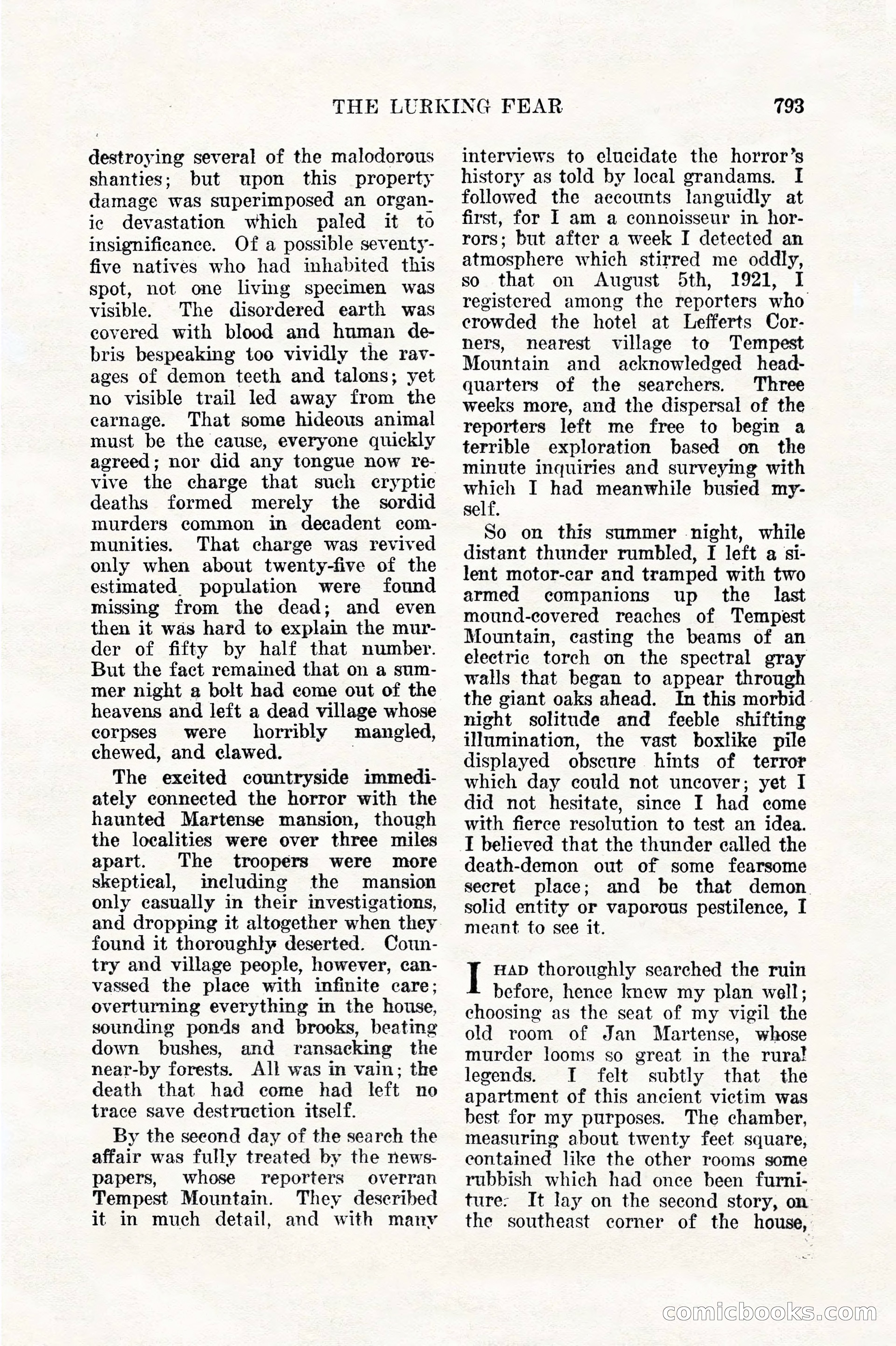Weird Tales, Vol. 11, No. 6 — page 75 of 148
