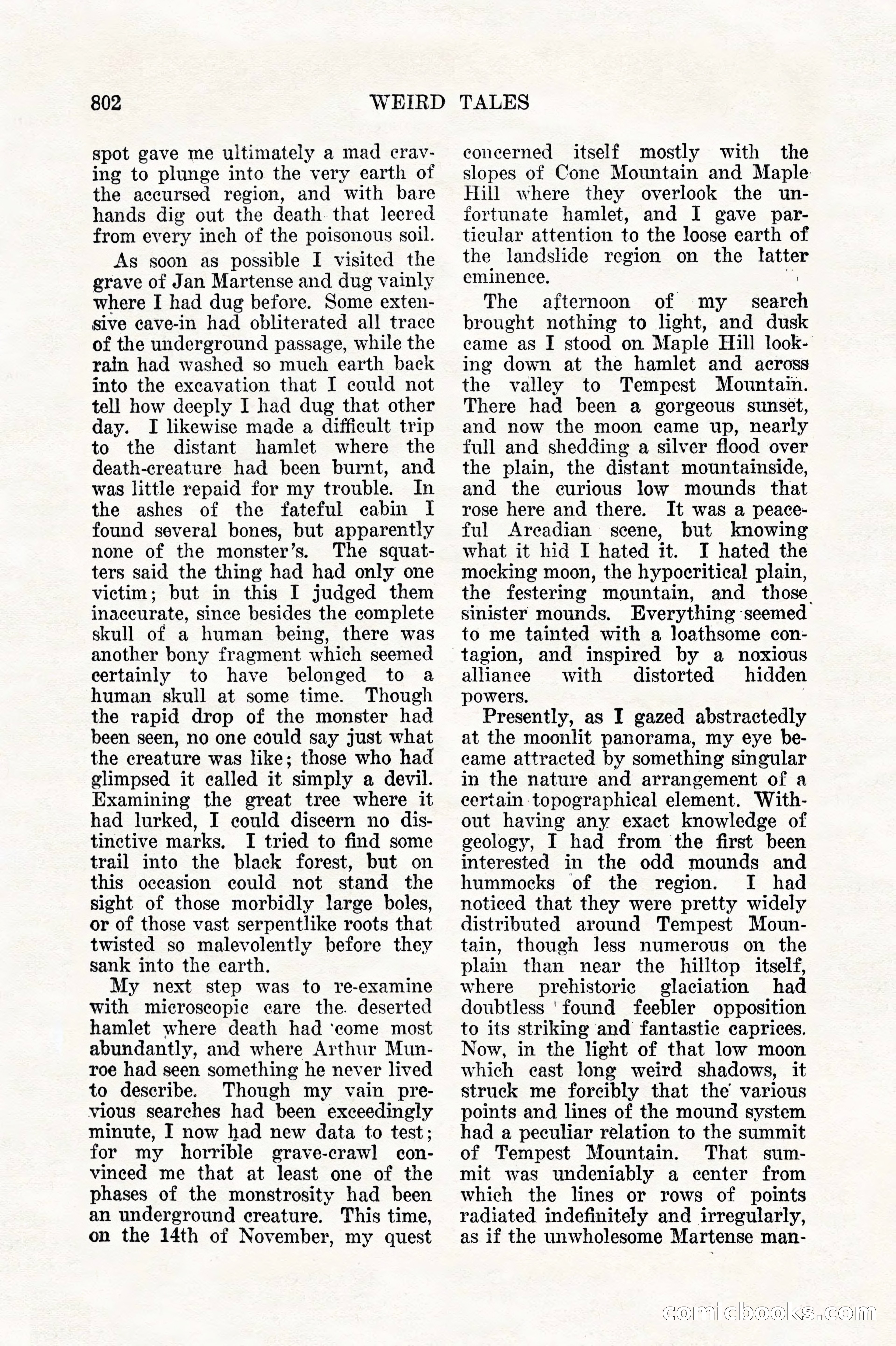 Weird Tales, Vol. 11, No. 6 — page 84 of 148
