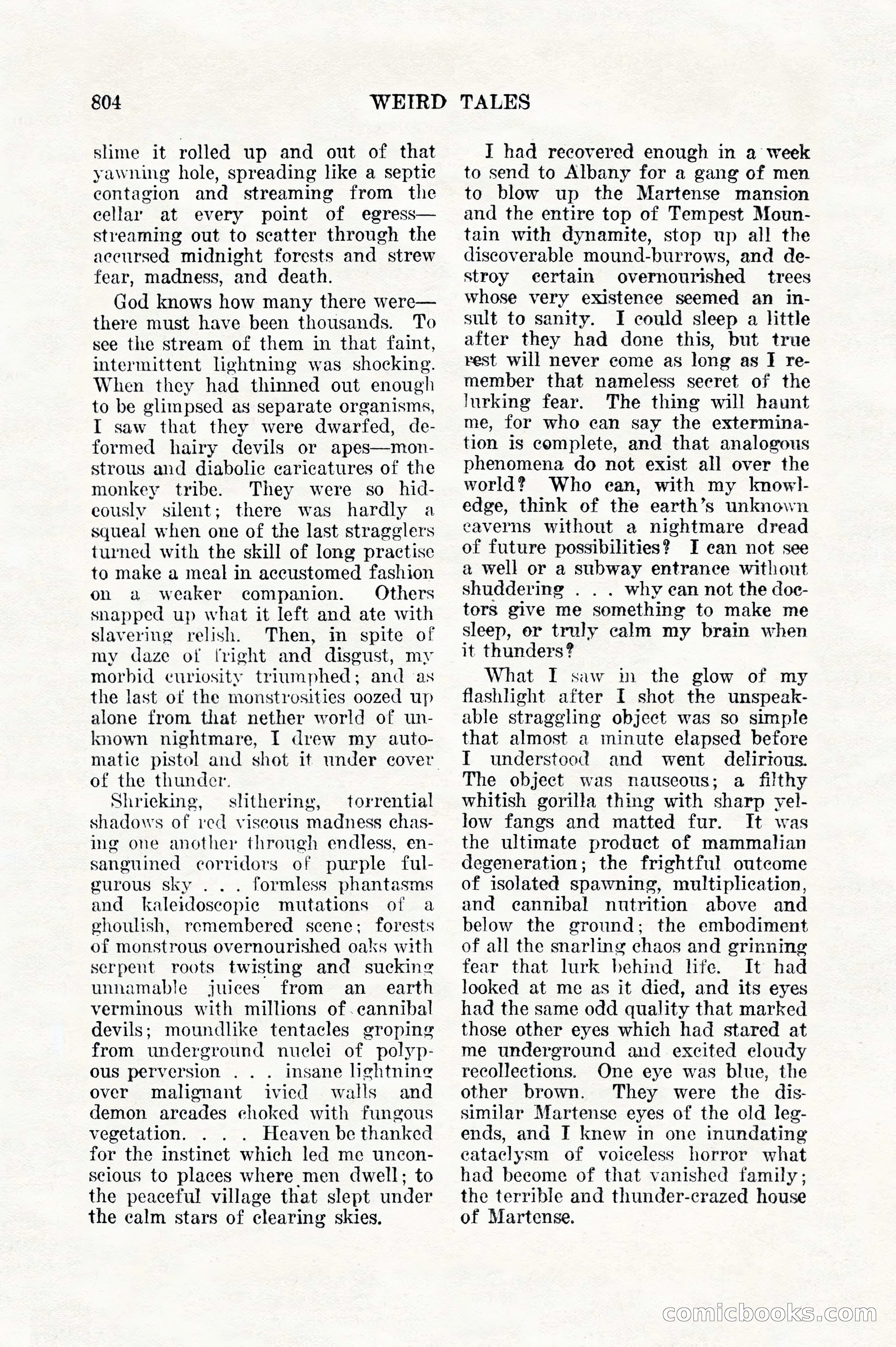 Weird Tales, Vol. 11, No. 6 — page 86 of 148