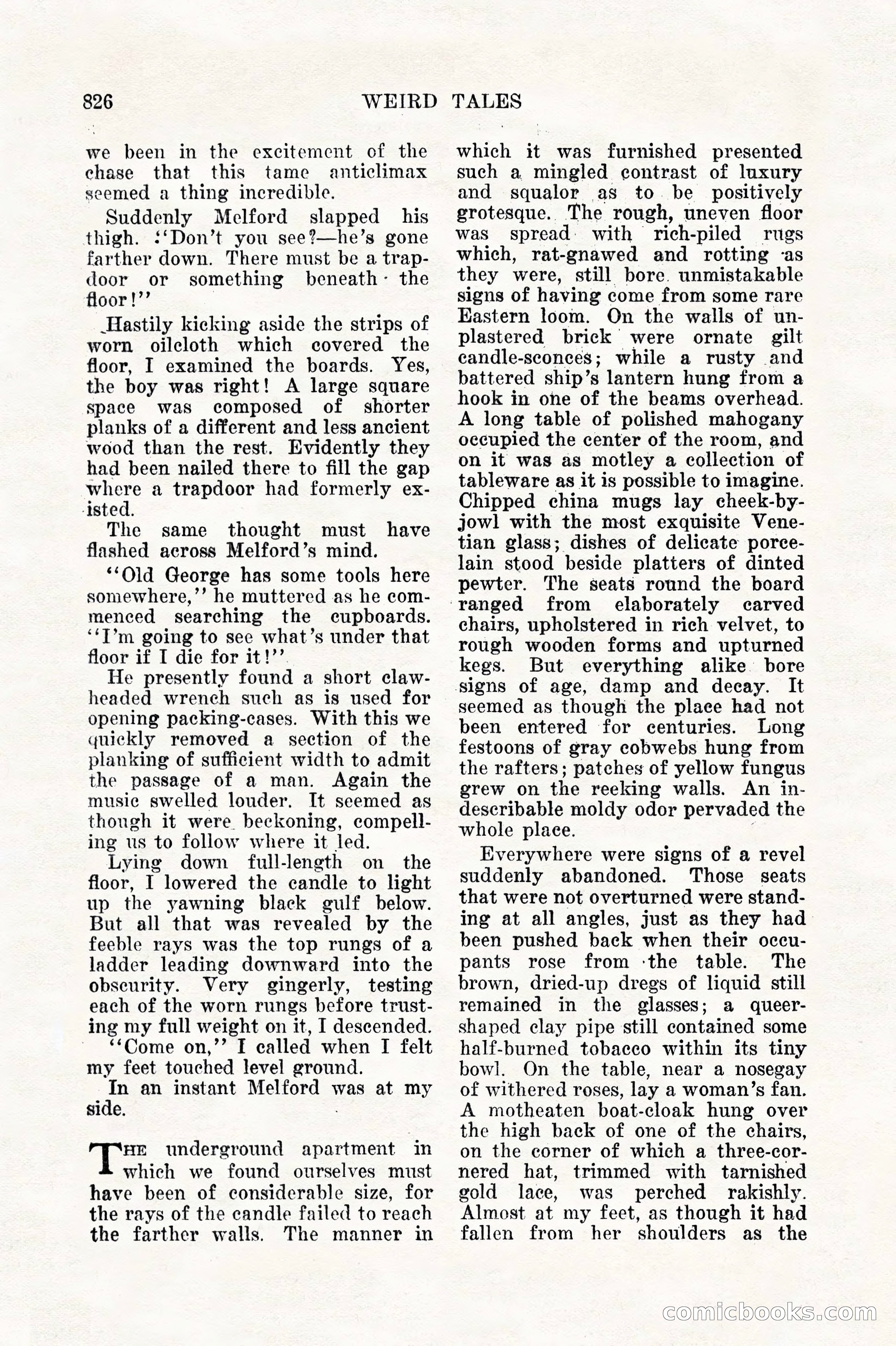 Weird Tales, Vol. 11, No. 6 — page 108 of 148
