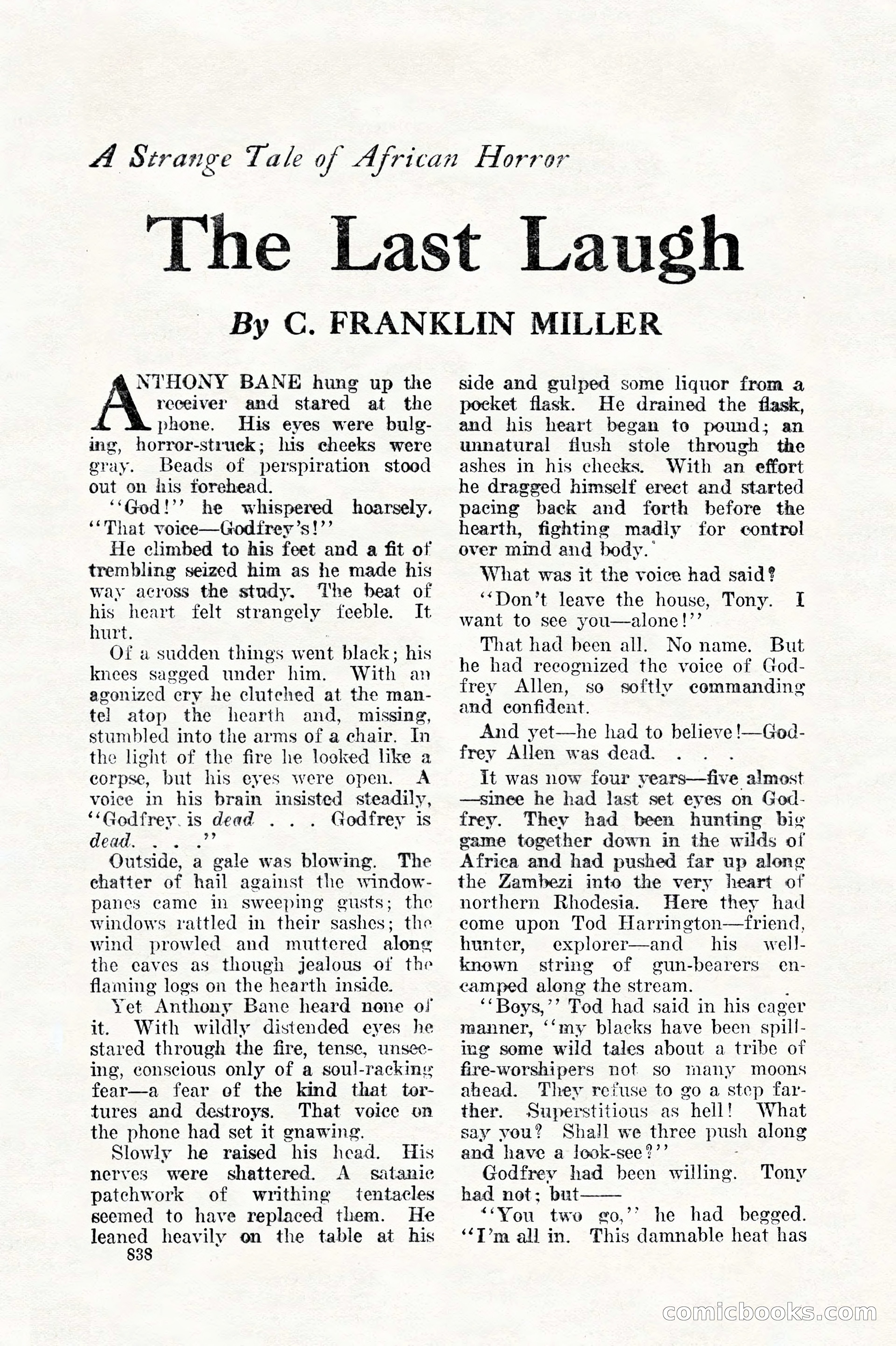 Weird Tales, Vol. 11, No. 6 — page 120 of 148
