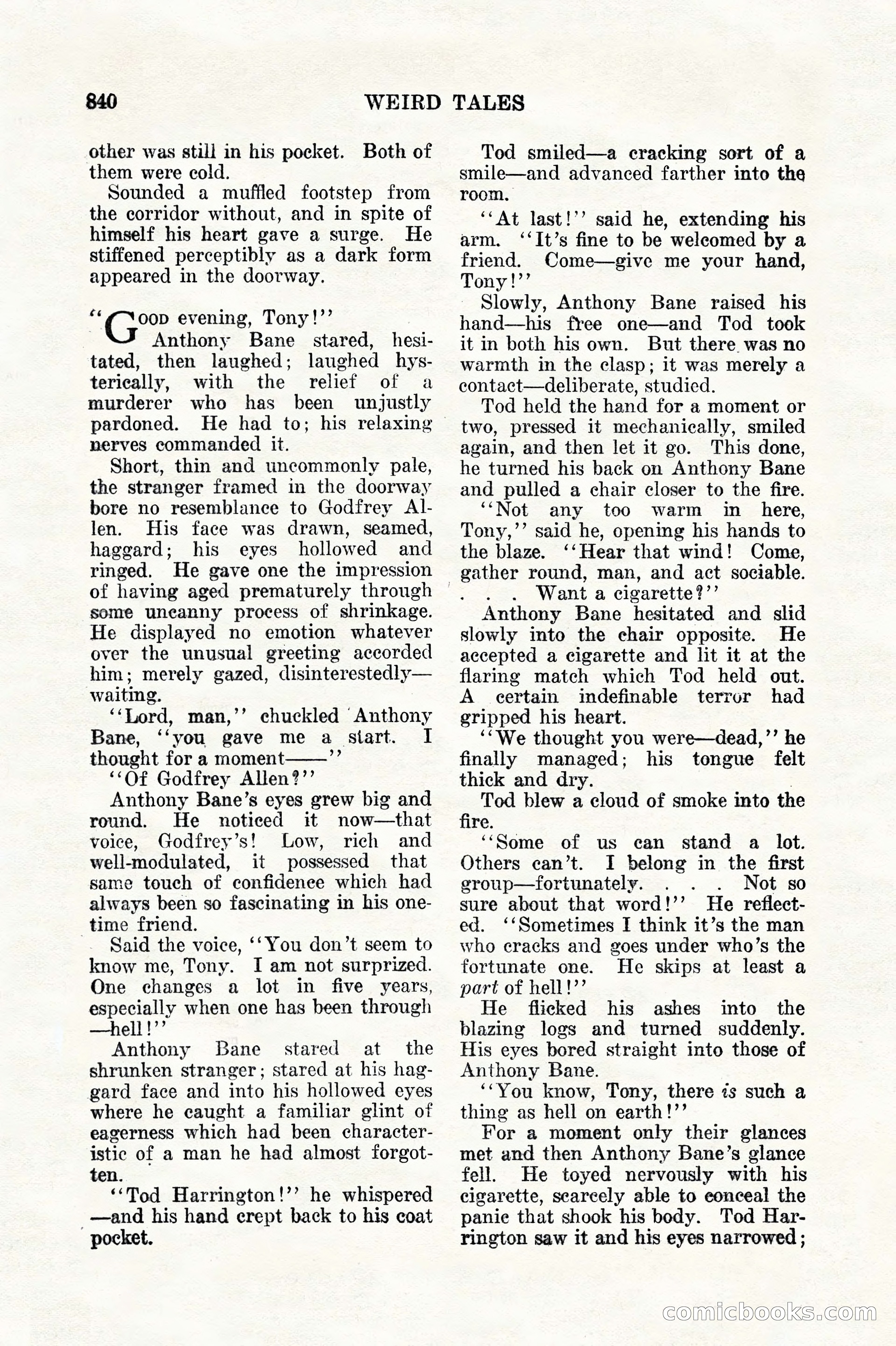 Weird Tales, Vol. 11, No. 6 — page 122 of 148