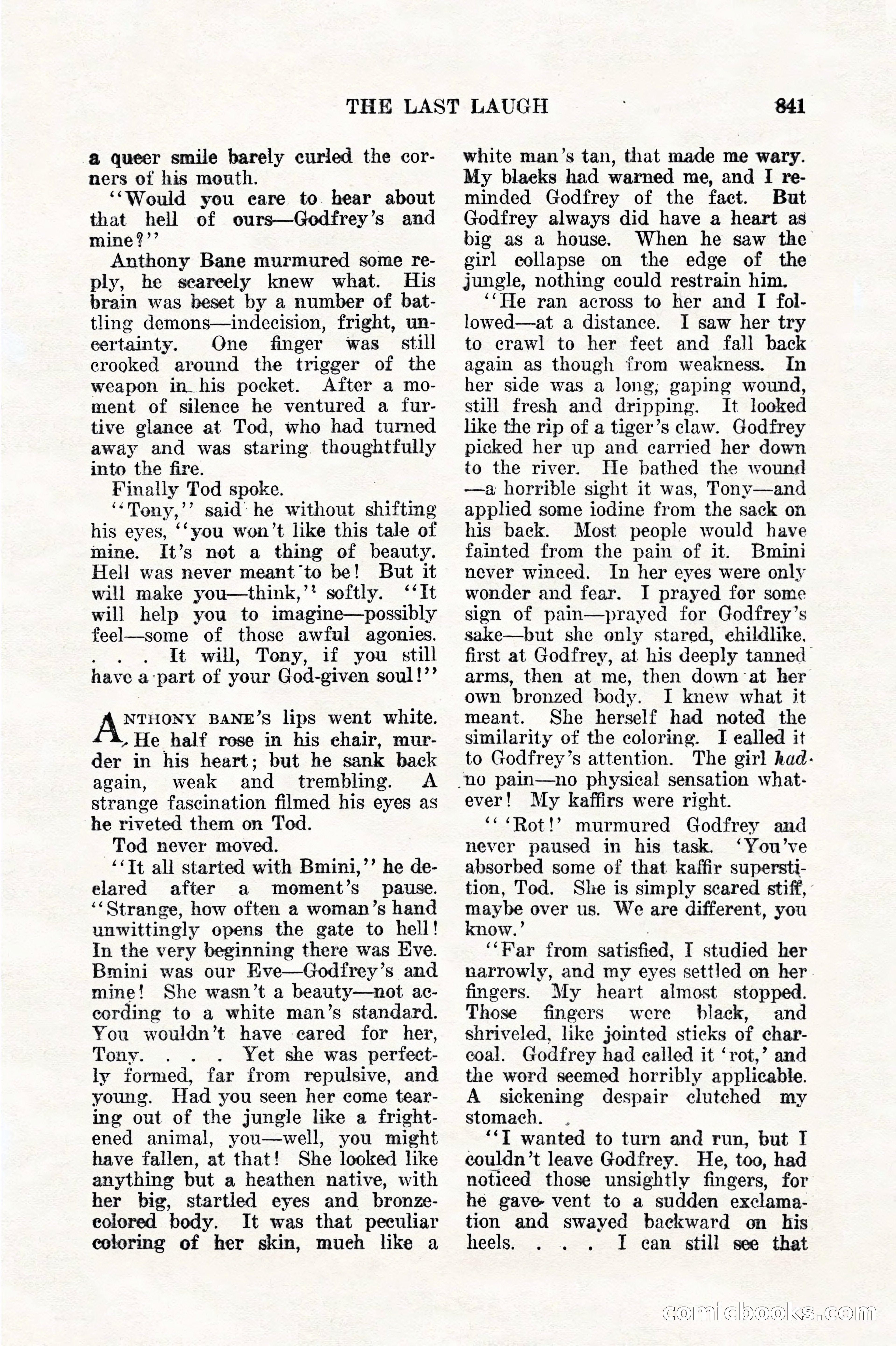 Weird Tales, Vol. 11, No. 6 — page 123 of 148