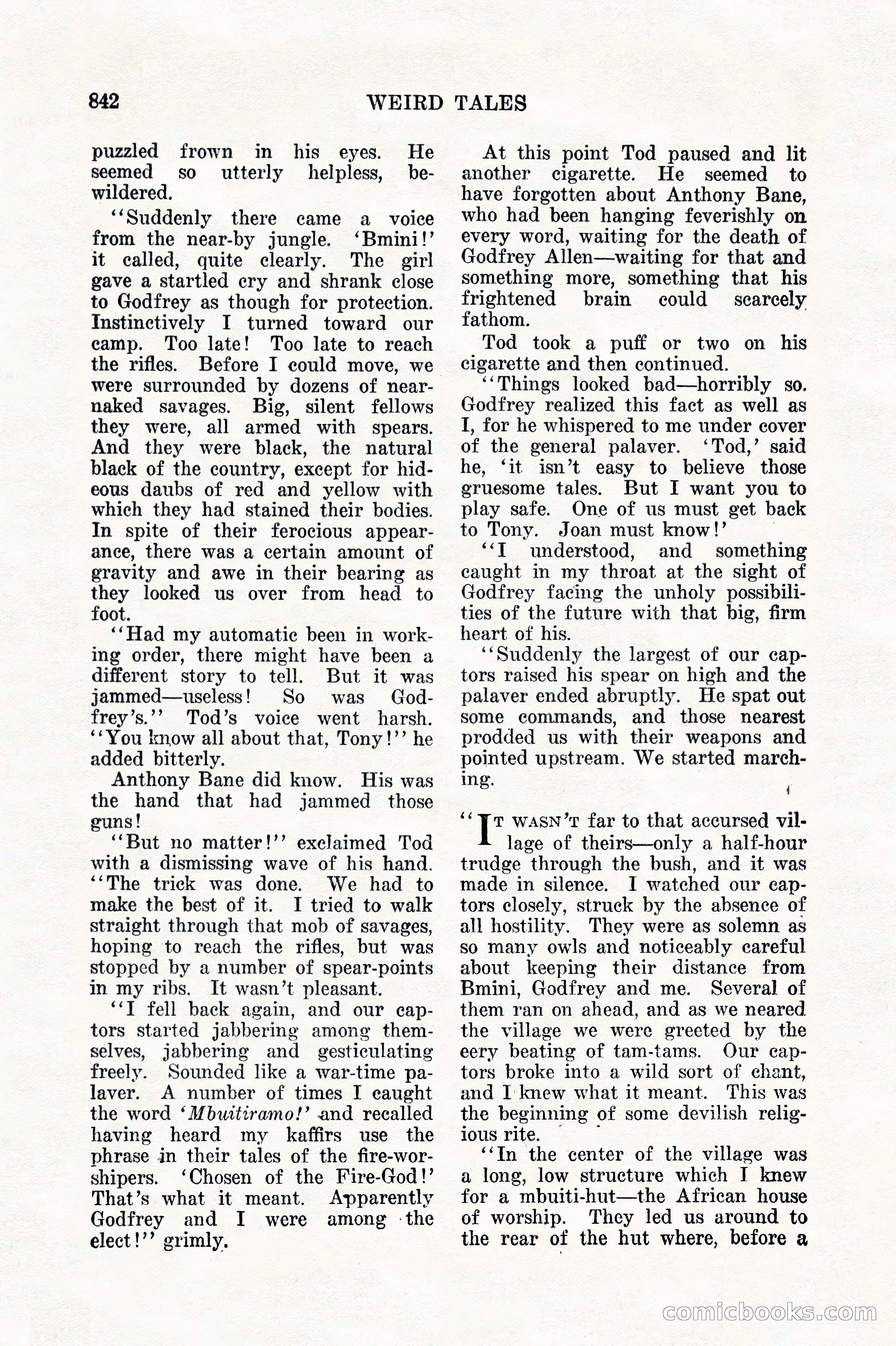 Weird Tales, Vol. 11, No. 6 — page 124 of 148