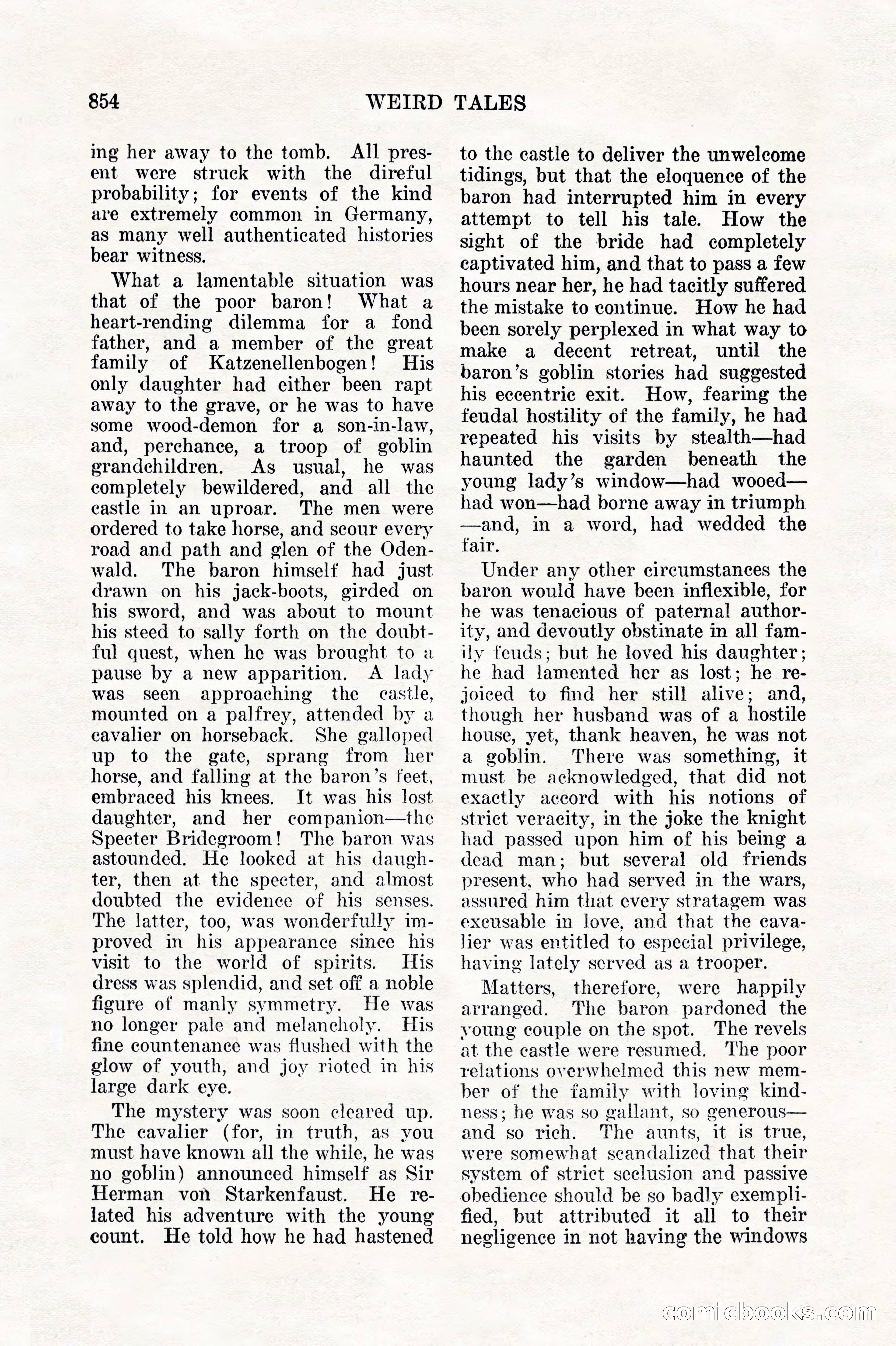 Weird Tales, Vol. 11, No. 6 — page 136 of 148