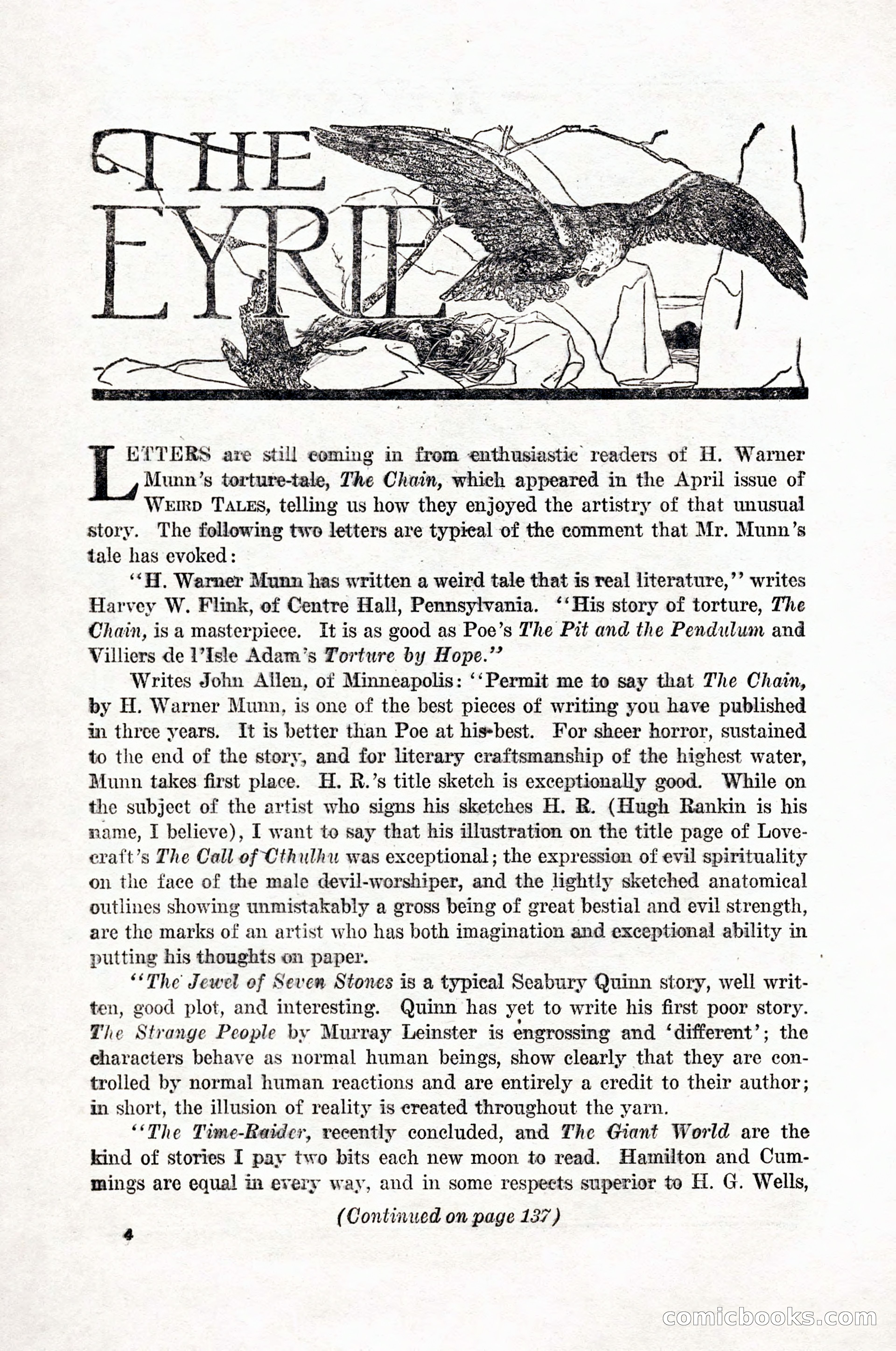 Weird Tales, Vol. 12, No. 1 — page 6 of 148