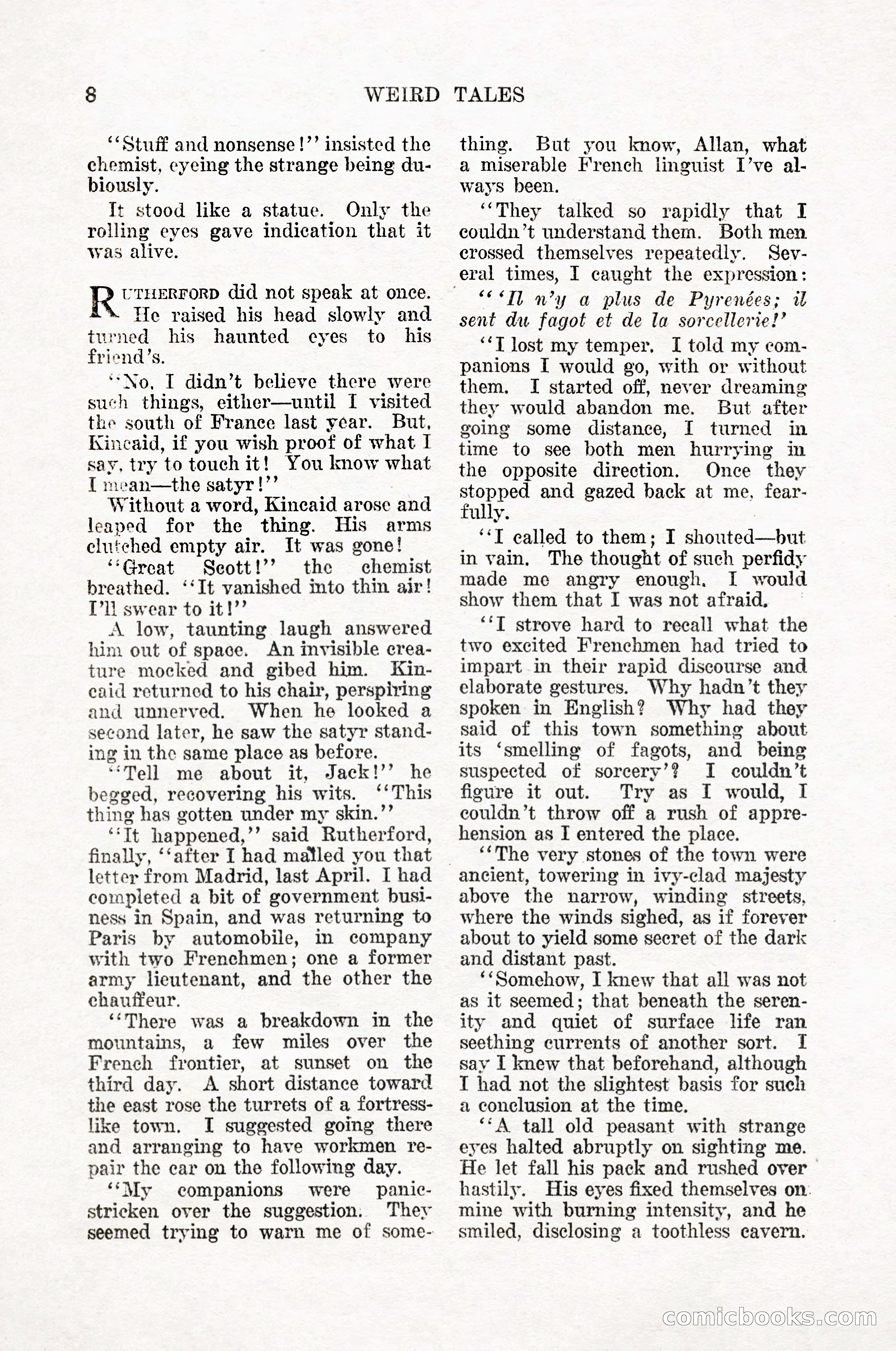 Weird Tales, Vol. 12, No. 1 — page 10 of 148