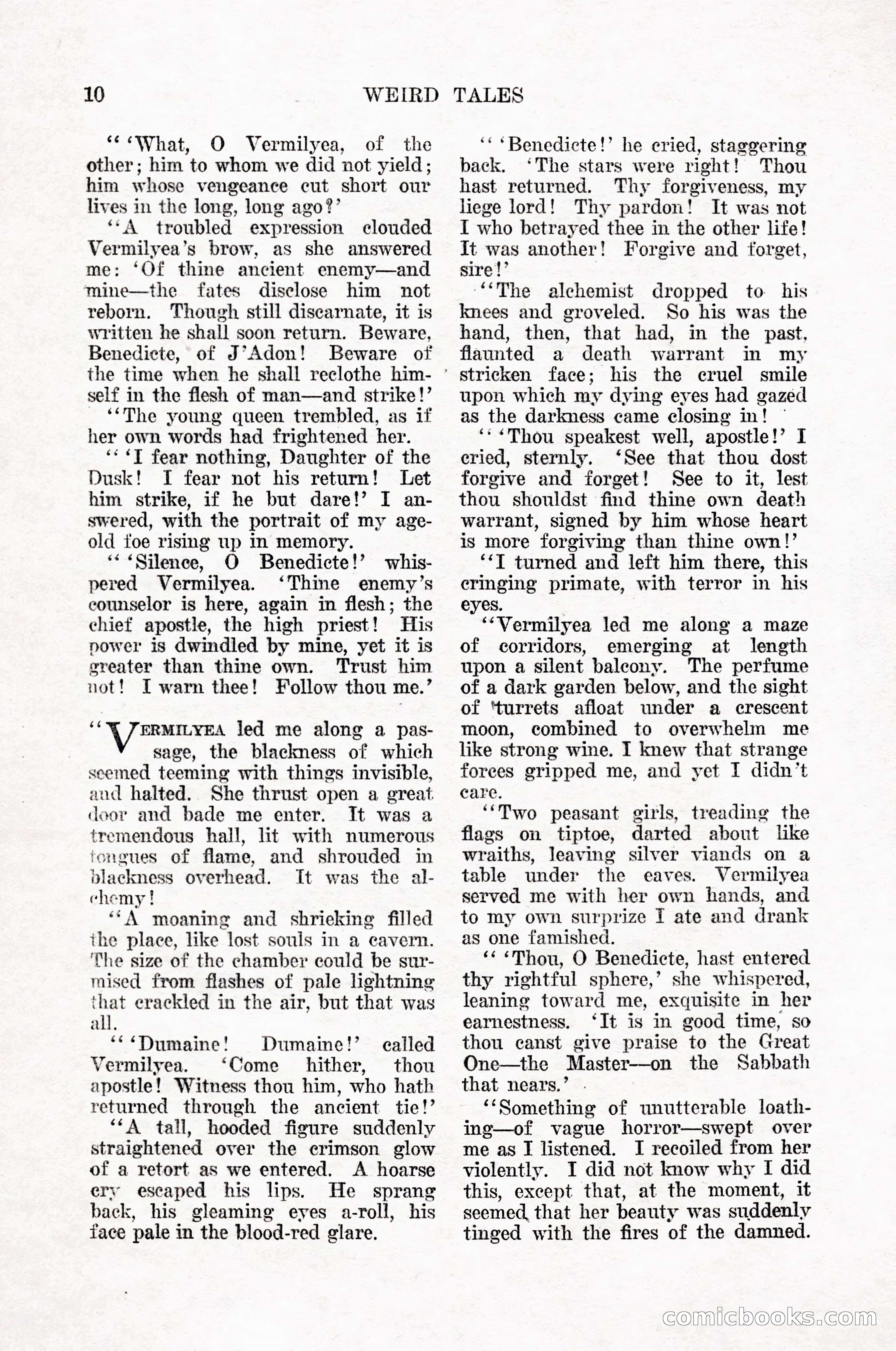 Weird Tales, Vol. 12, No. 1 — page 12 of 148