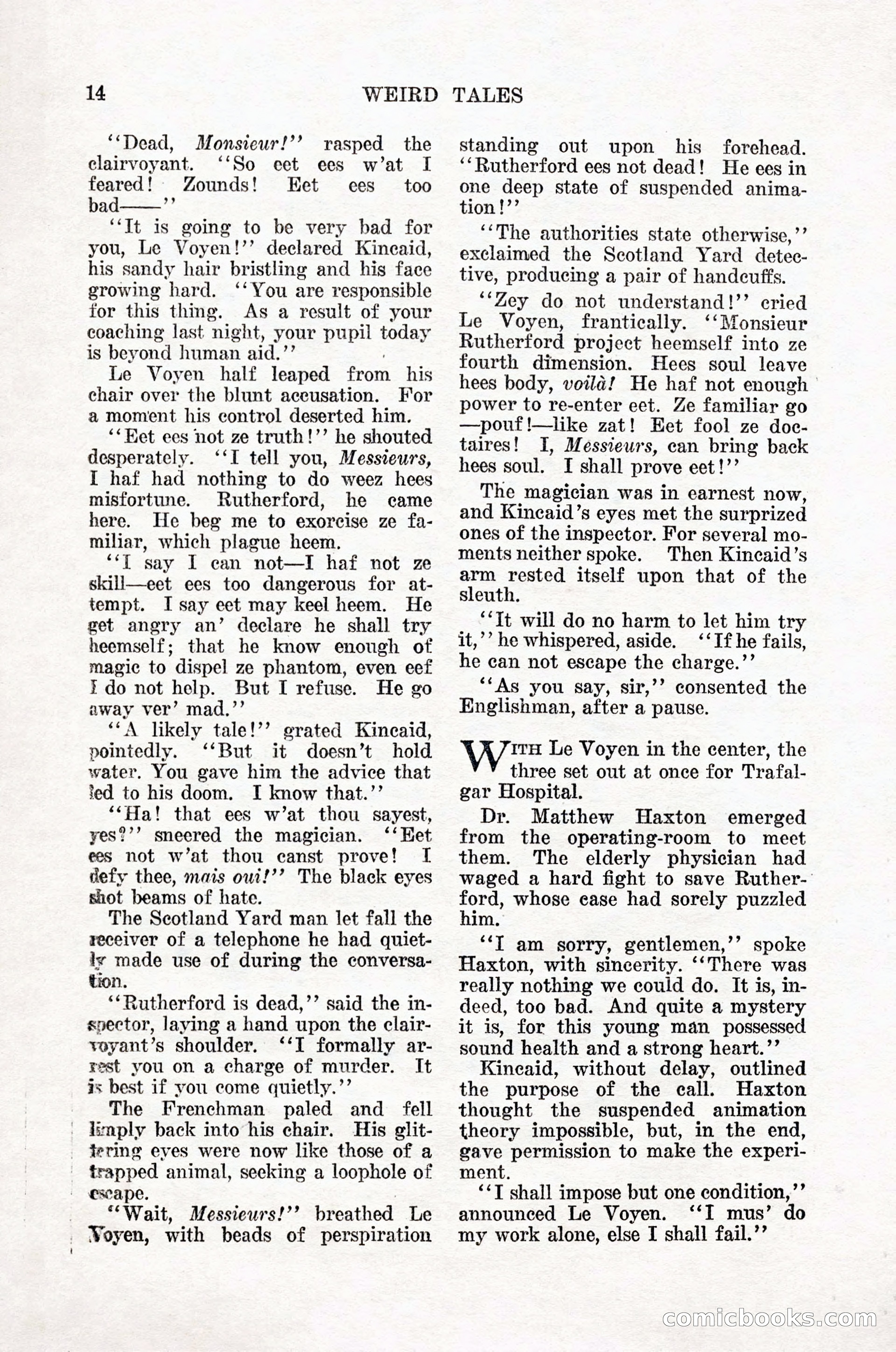 Weird Tales, Vol. 12, No. 1 — page 16 of 148