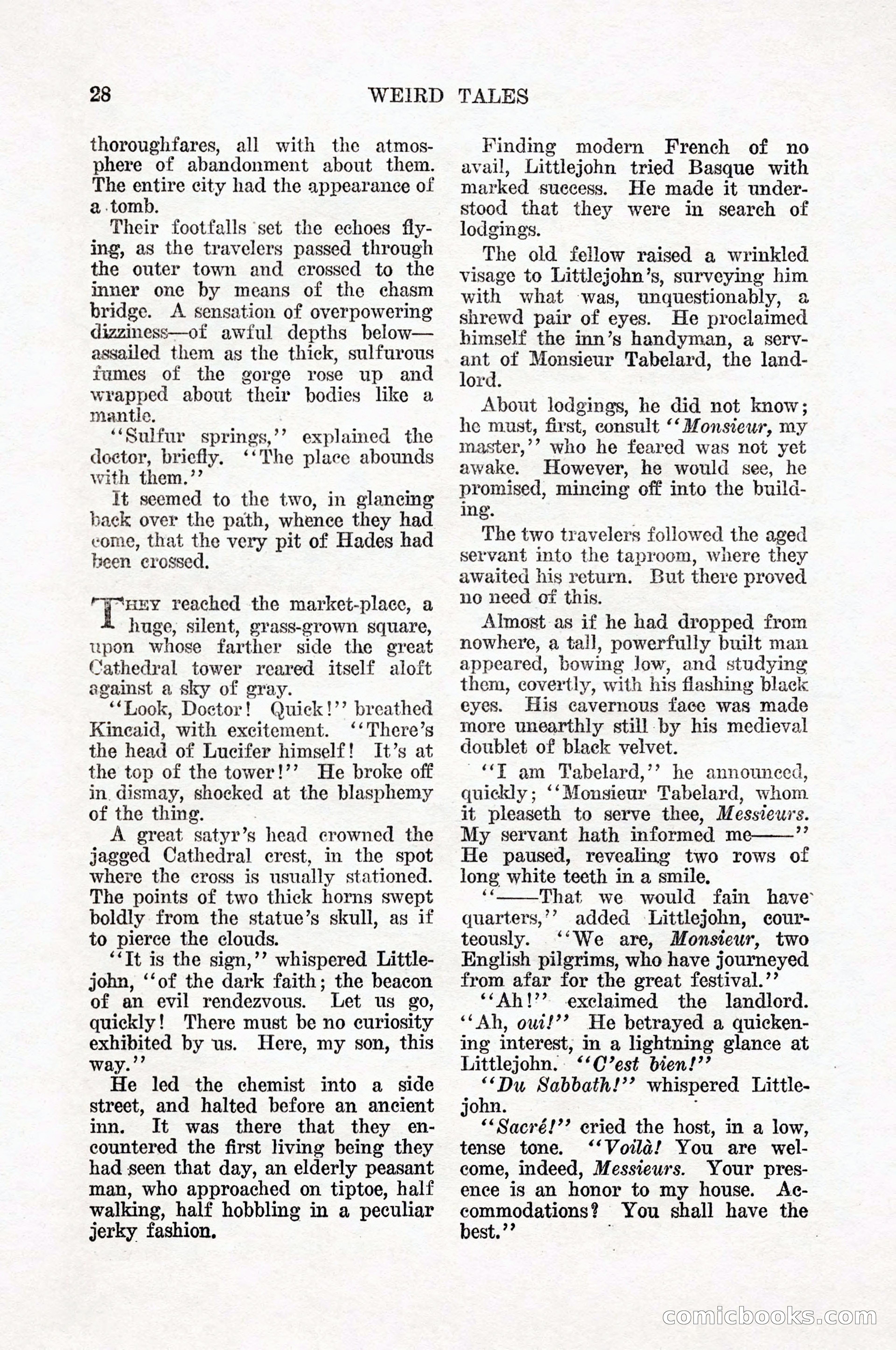 Weird Tales, Vol. 12, No. 1 — page 30 of 148
