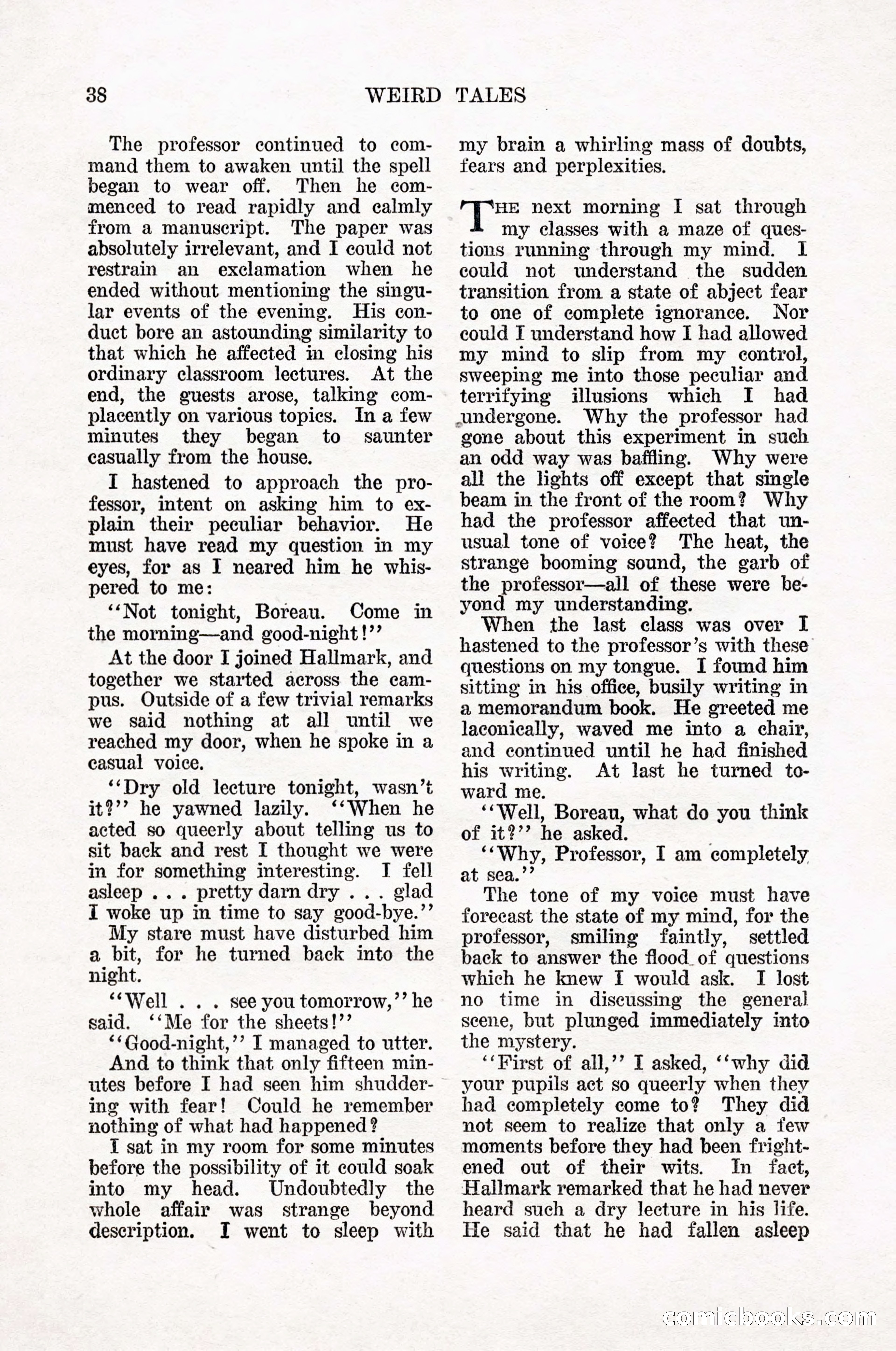 Weird Tales, Vol. 12, No. 1 — page 40 of 148