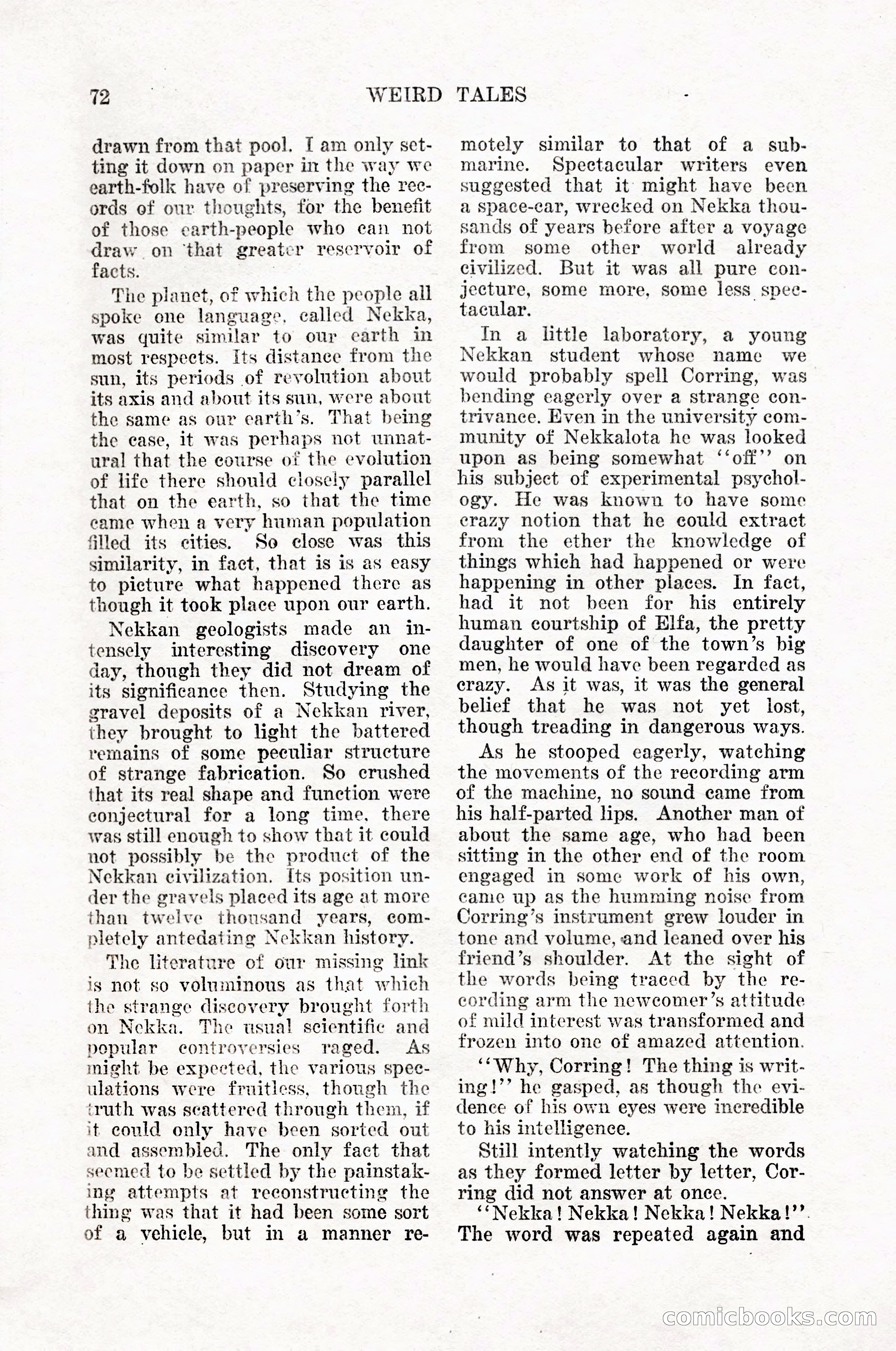 Weird Tales, Vol. 12, No. 1 — page 74 of 148