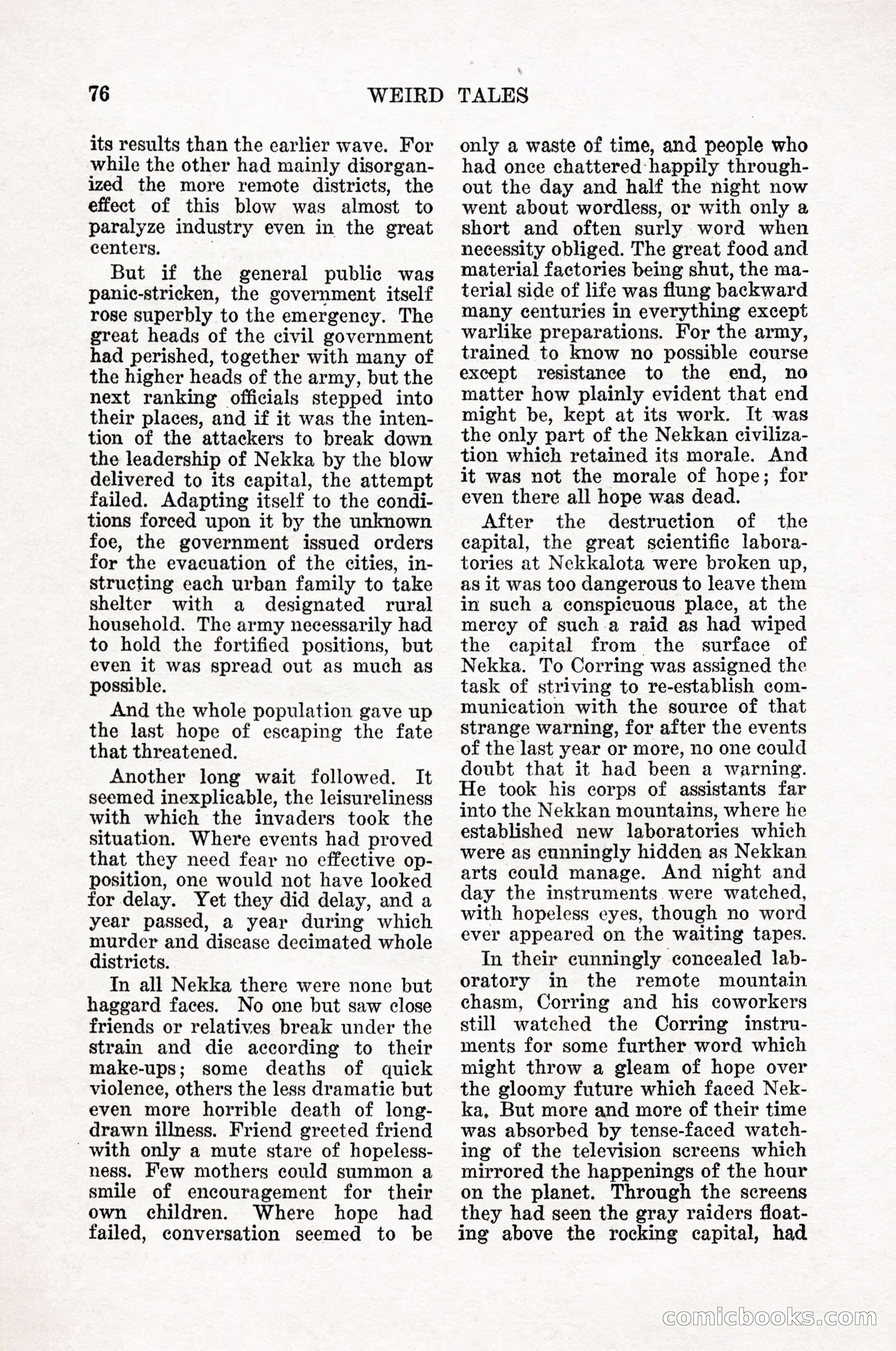 Weird Tales, Vol. 12, No. 1 — page 78 of 148