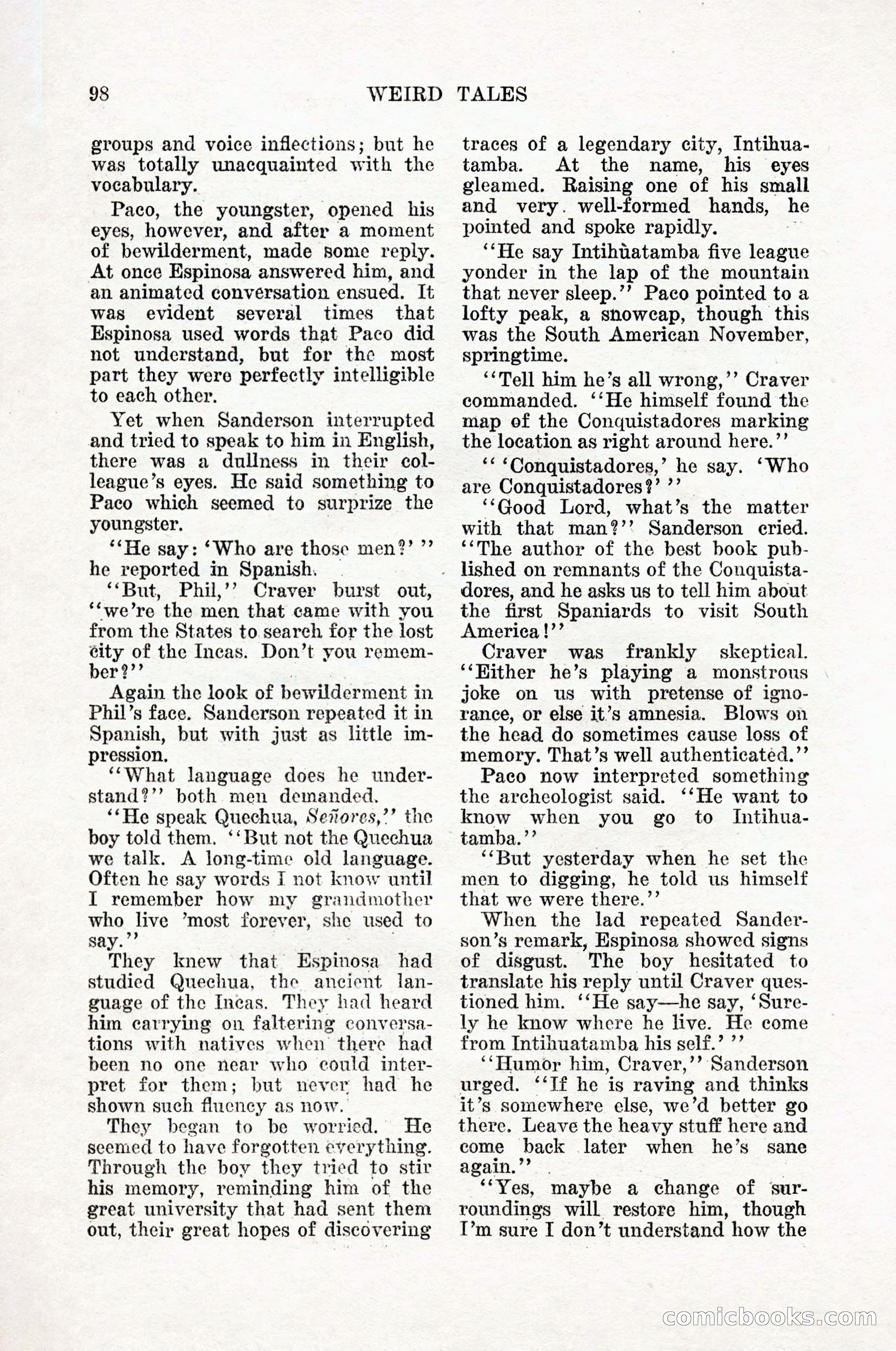 Weird Tales, Vol. 12, No. 1 — page 100 of 148