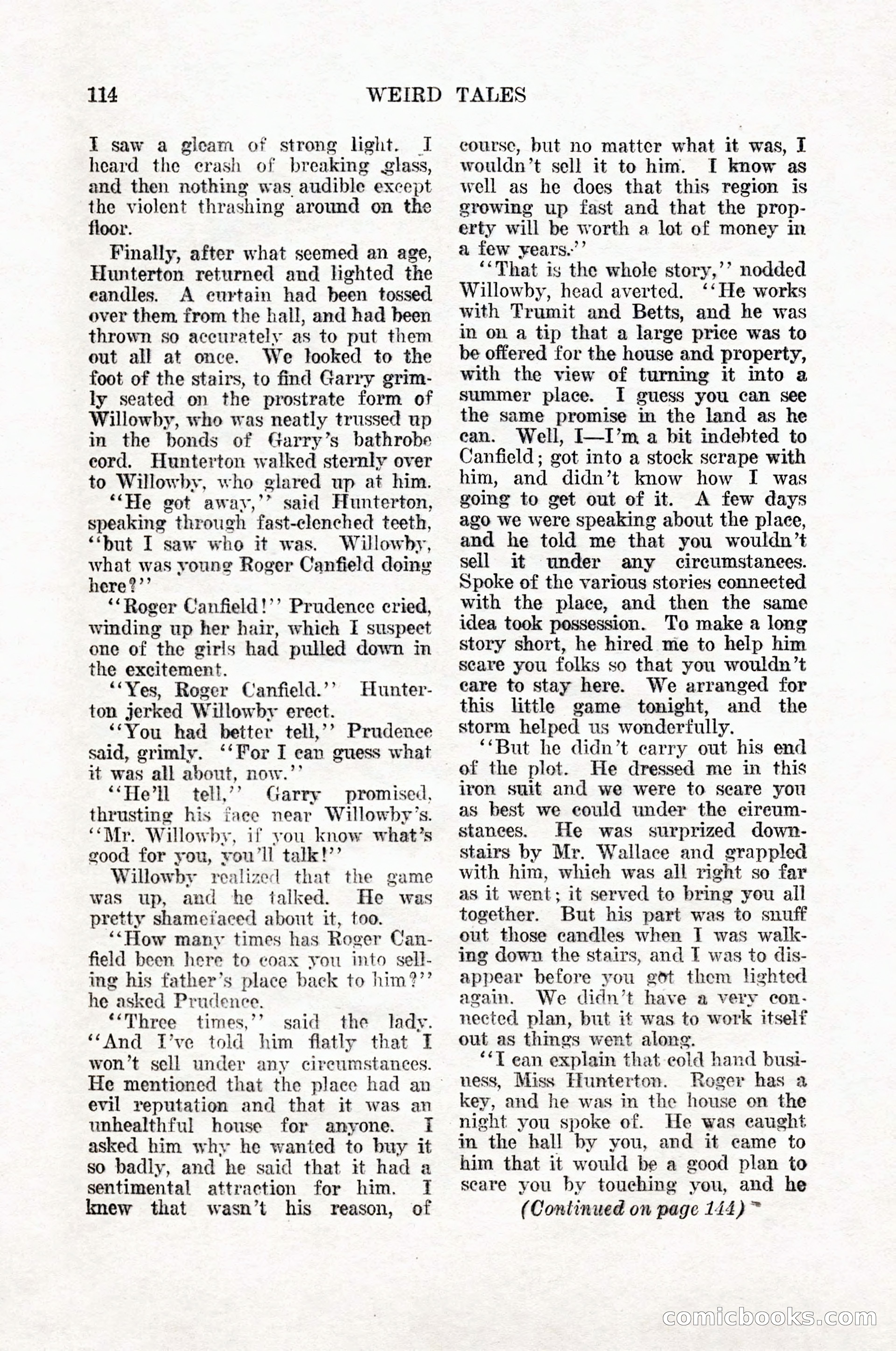 Weird Tales, Vol. 12, No. 1 — page 116 of 148