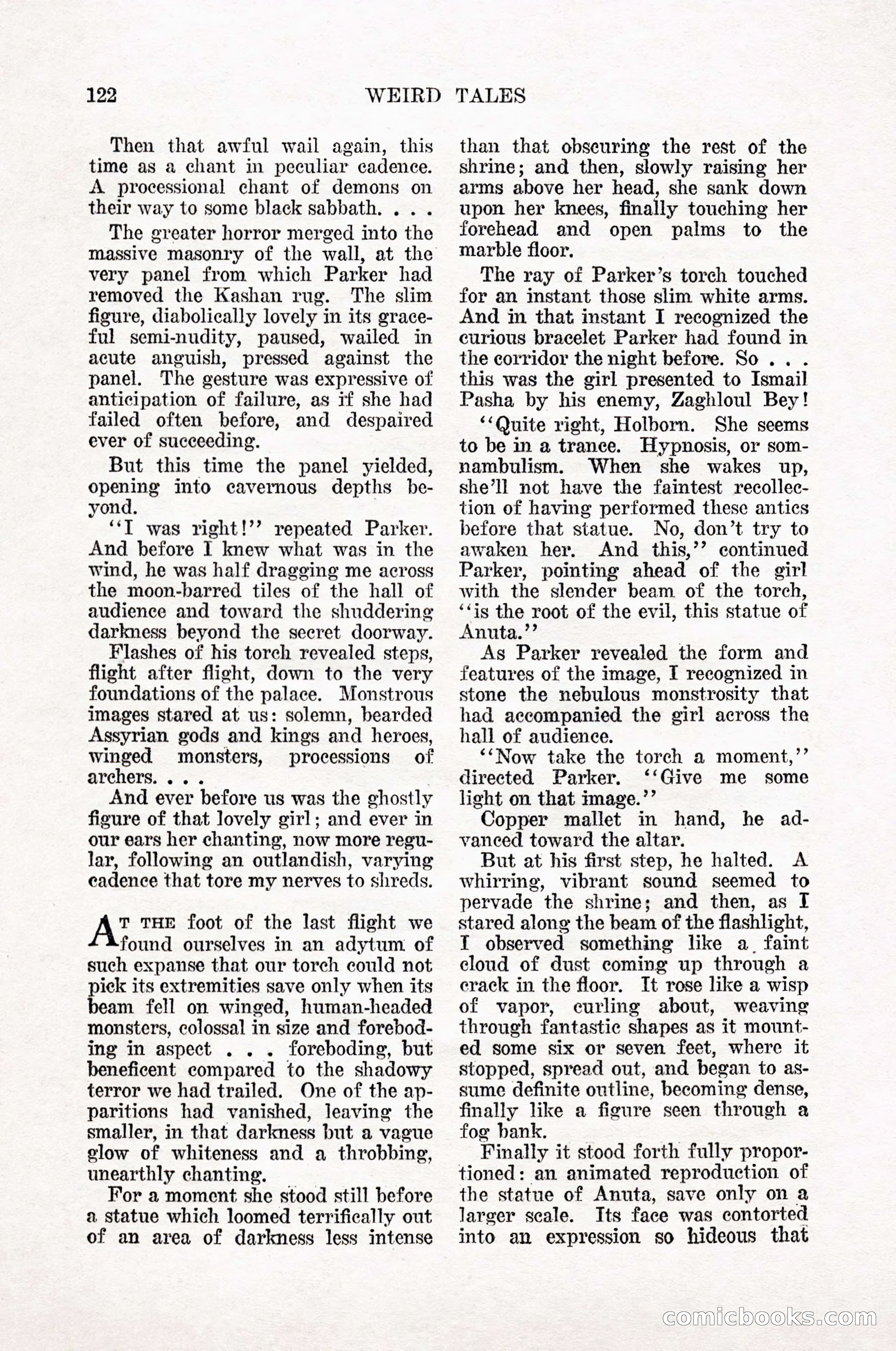 Weird Tales, Vol. 12, No. 1 — page 124 of 148