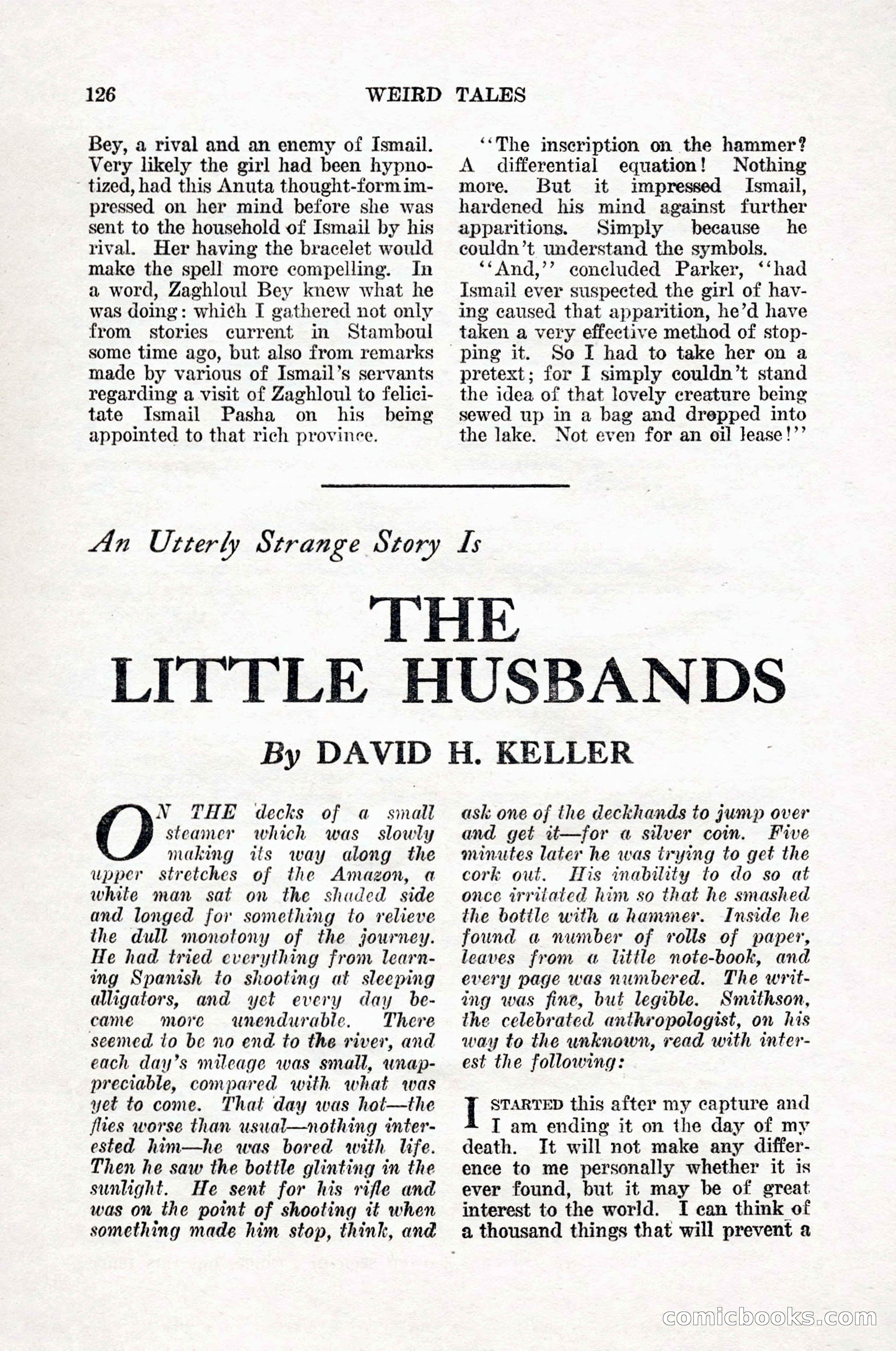 Weird Tales, Vol. 12, No. 1 — page 128 of 148