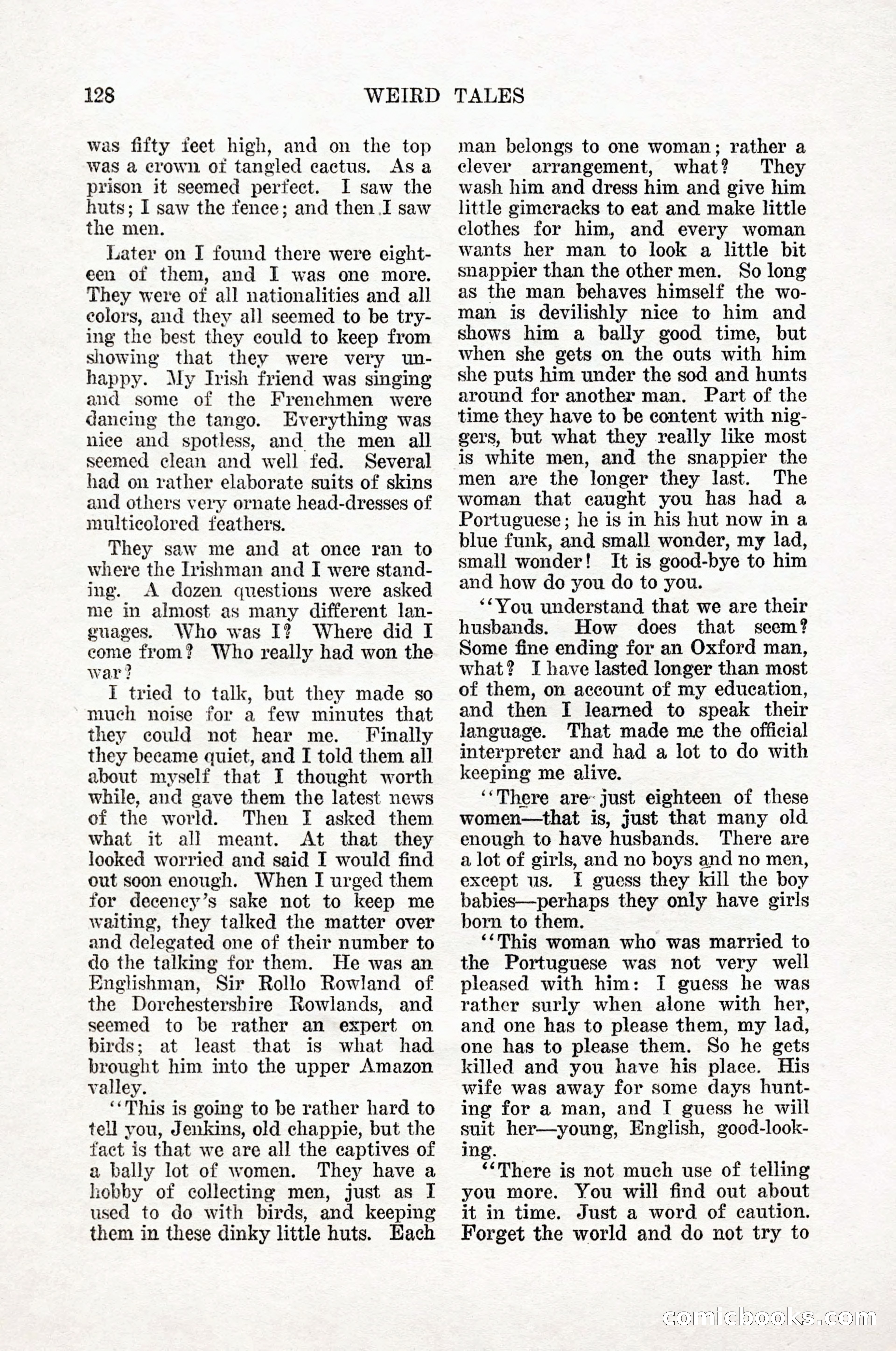 Weird Tales, Vol. 12, No. 1 — page 130 of 148