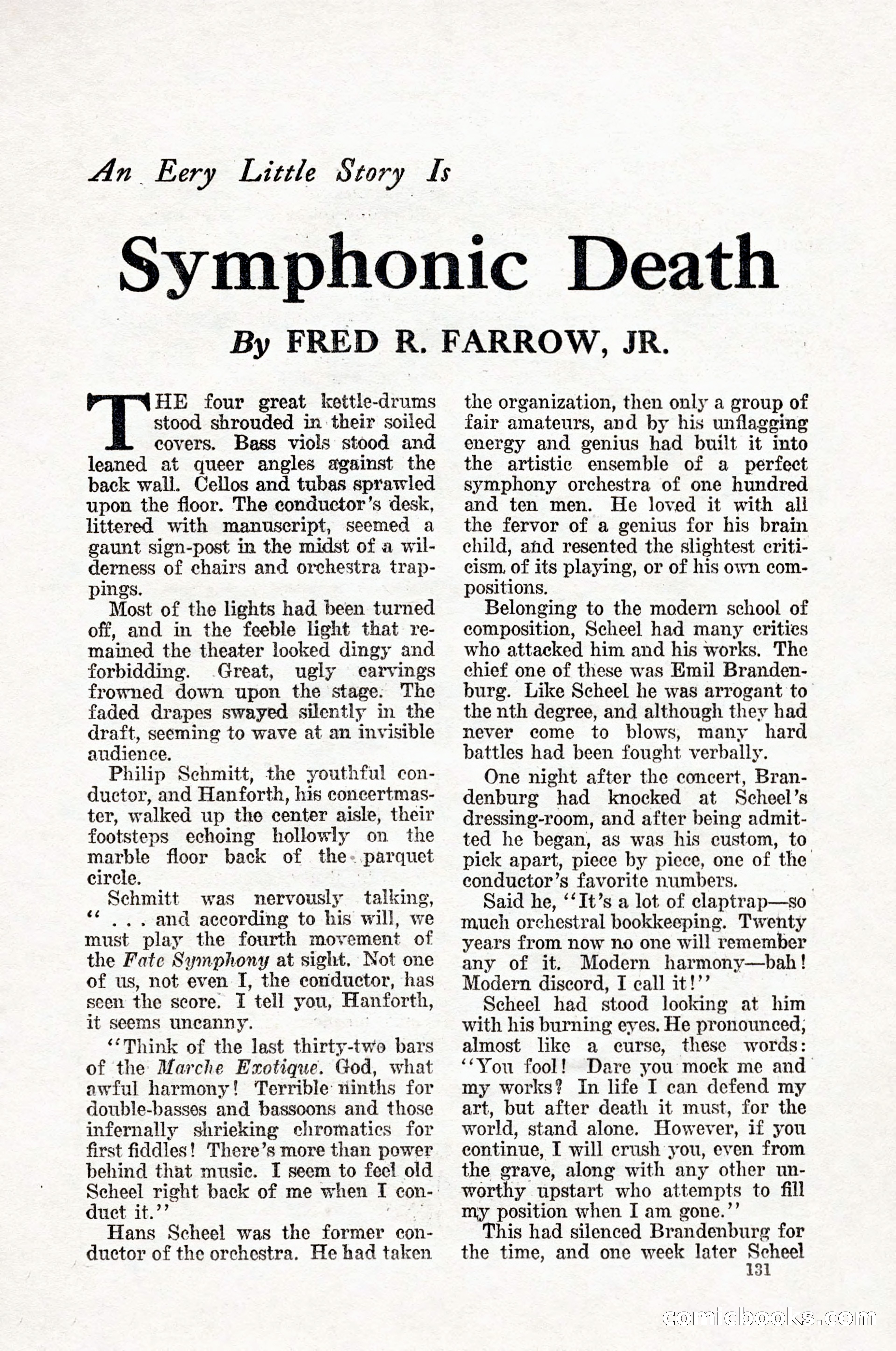 Weird Tales, Vol. 12, No. 1 — page 133 of 148
