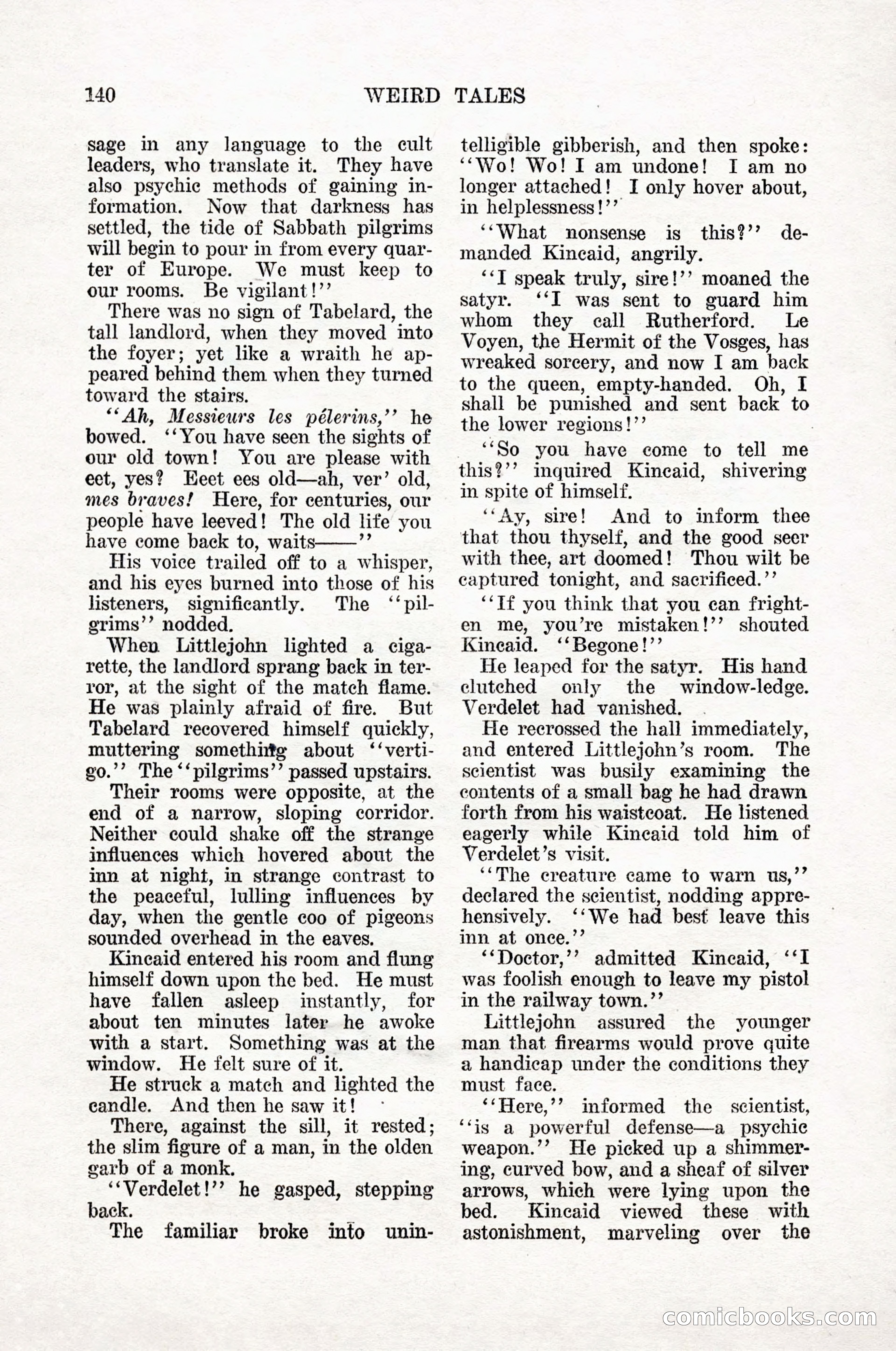 Weird Tales, Vol. 12, No. 1 — page 142 of 148