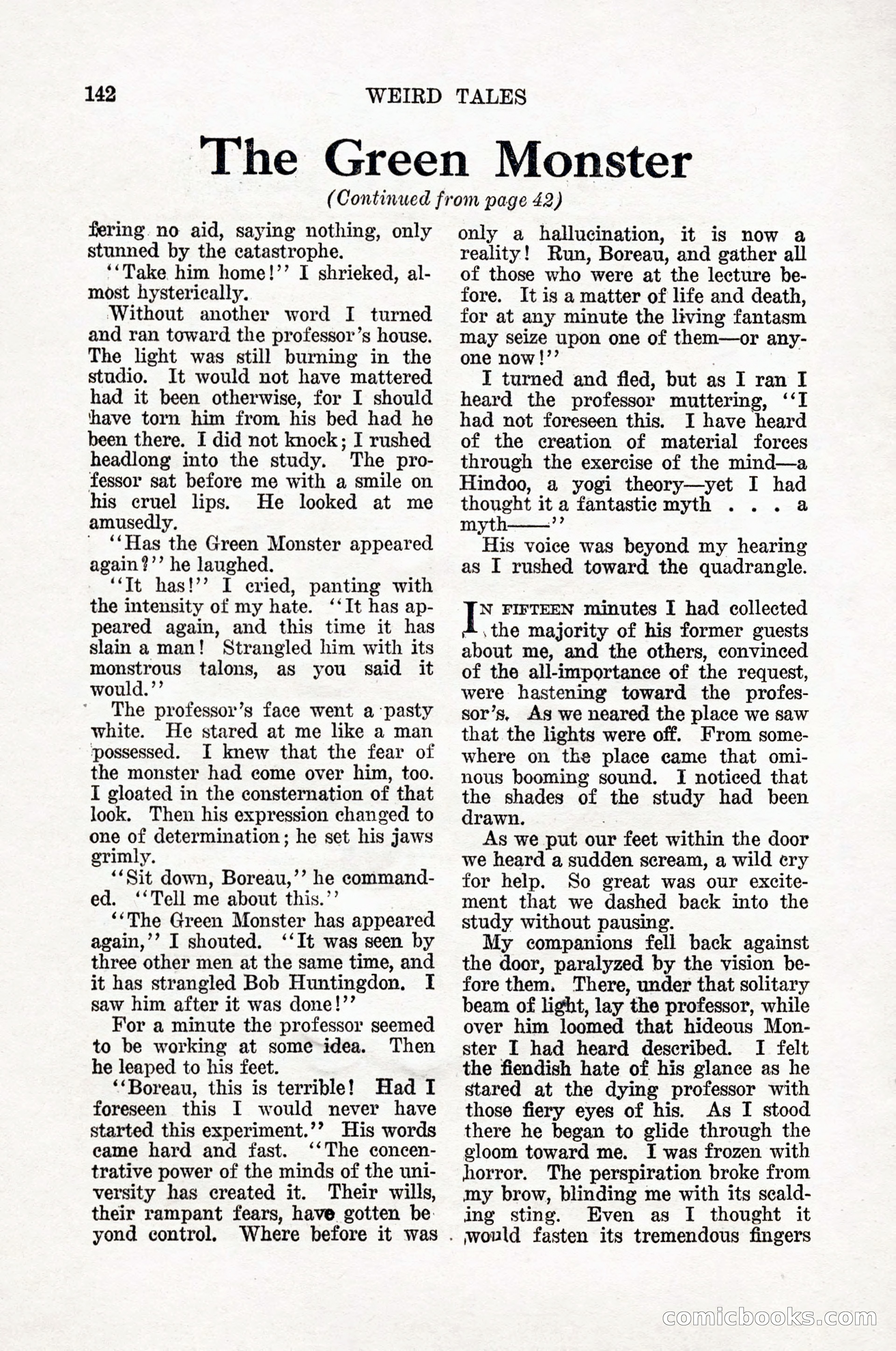 Weird Tales, Vol. 12, No. 1 — page 144 of 148