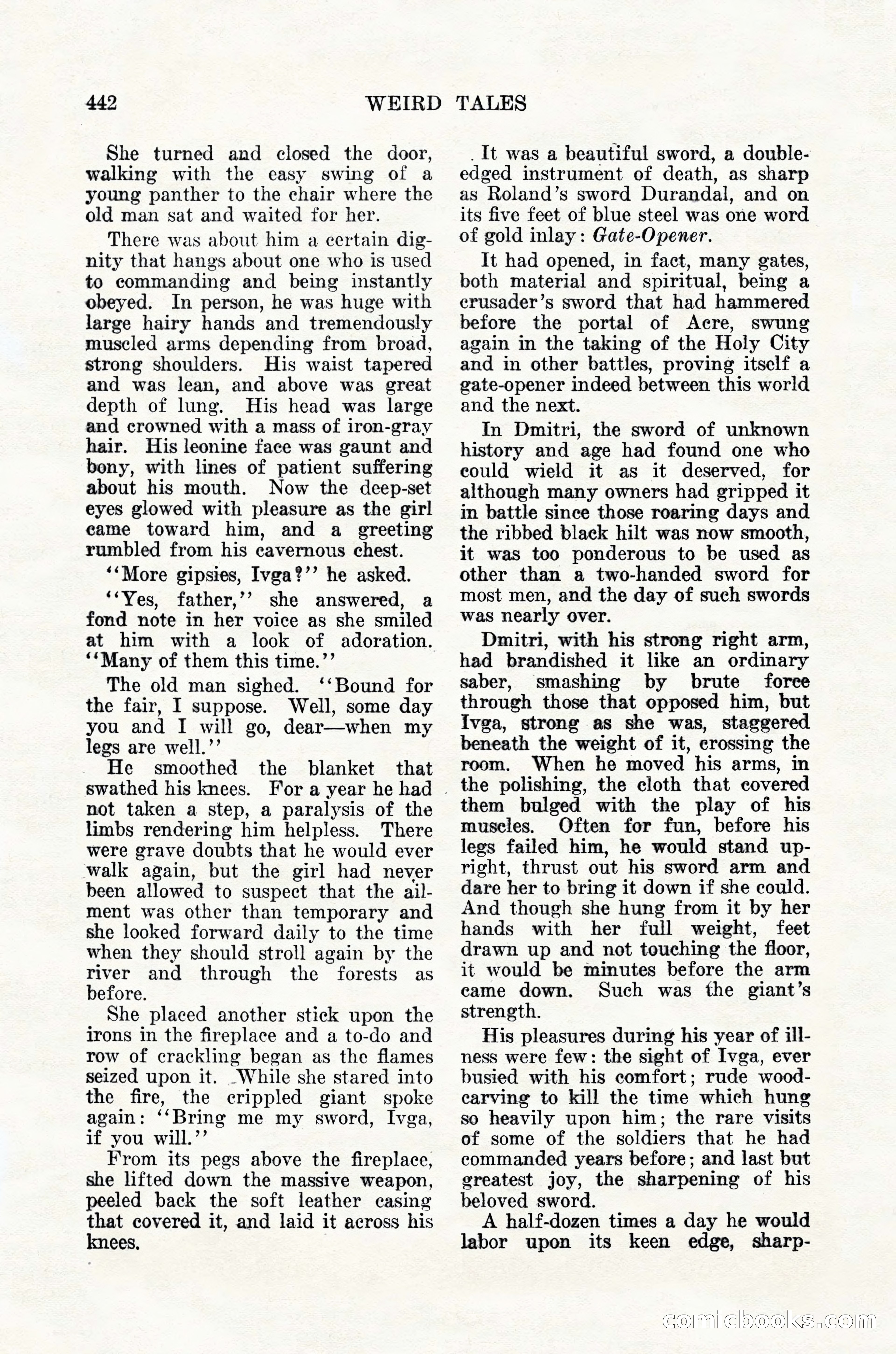 Weird Tales, Vol. 12, No. 4 — page 12 of 148