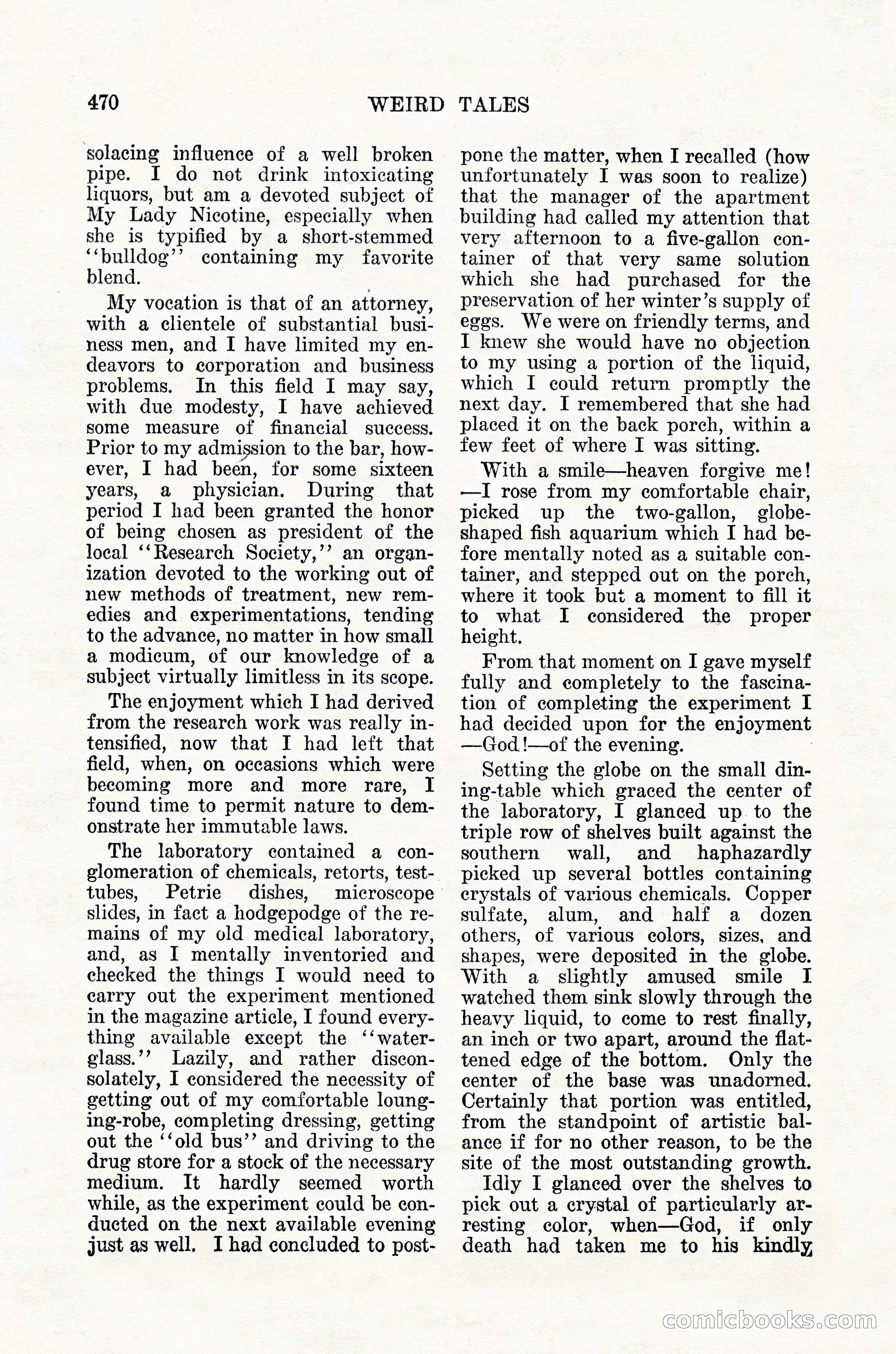 Weird Tales, Vol. 12, No. 4 — page 40 of 148