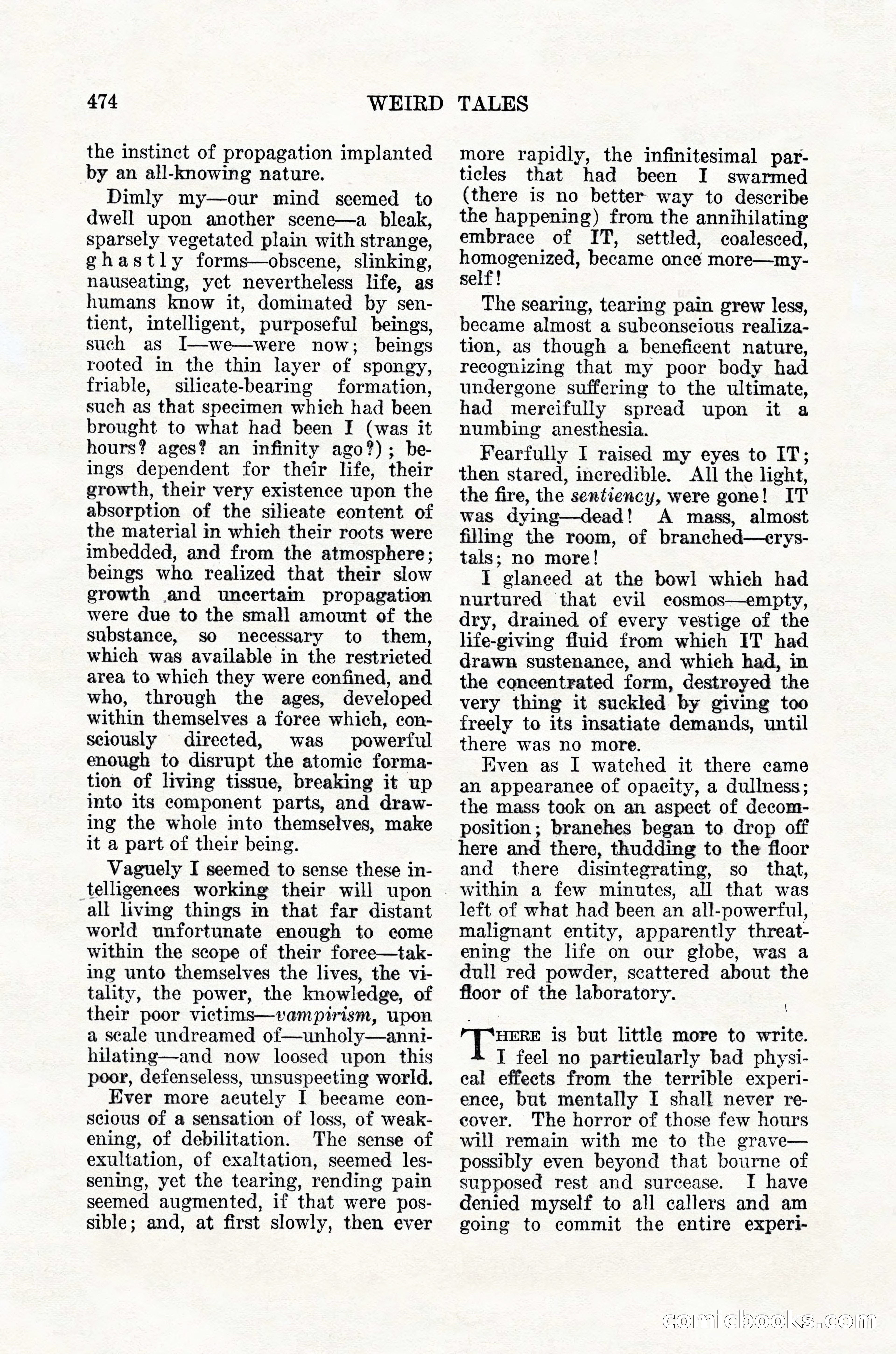 Weird Tales, Vol. 12, No. 4 — page 44 of 148