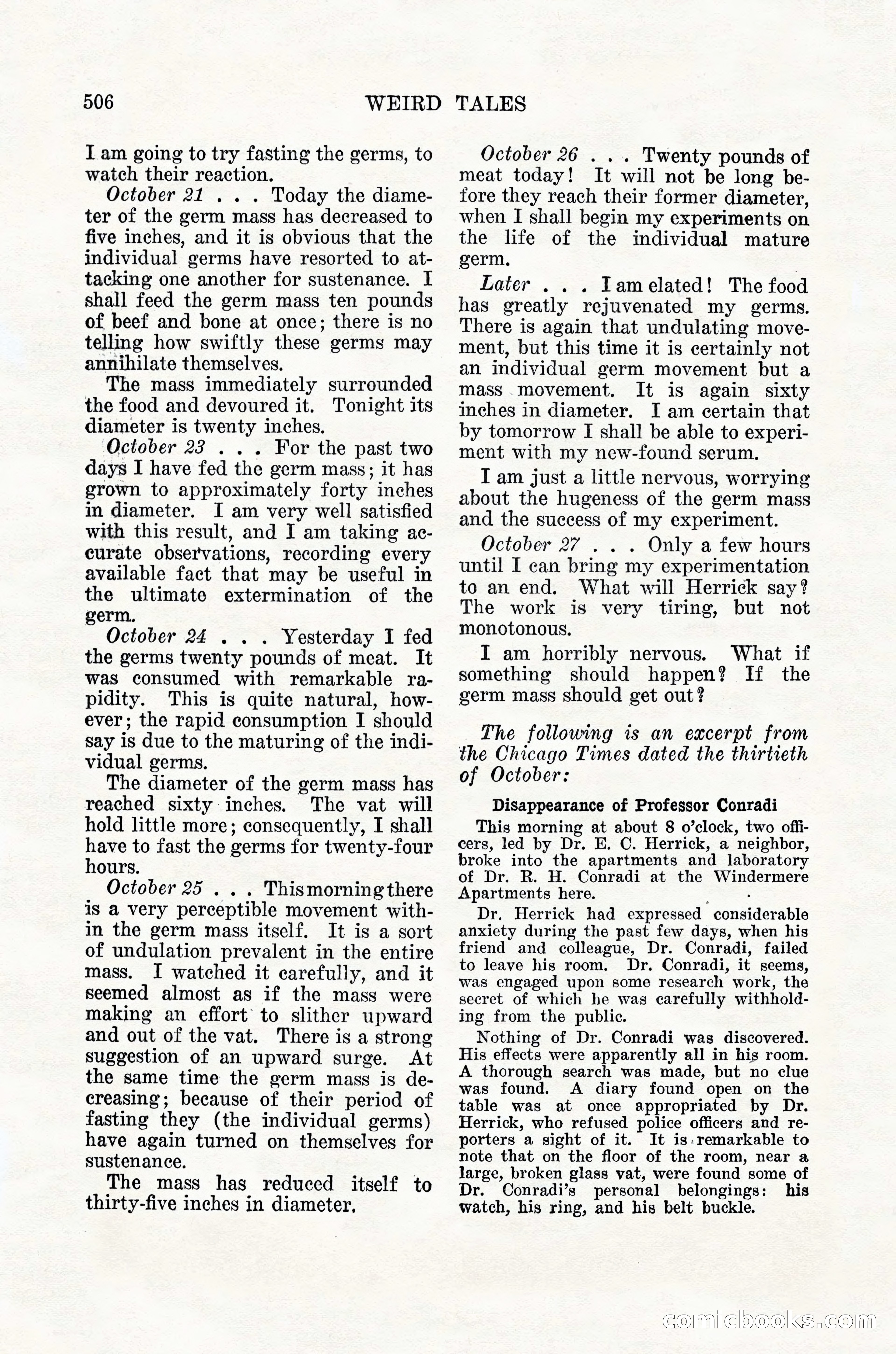 Weird Tales, Vol. 12, No. 4 — page 76 of 148