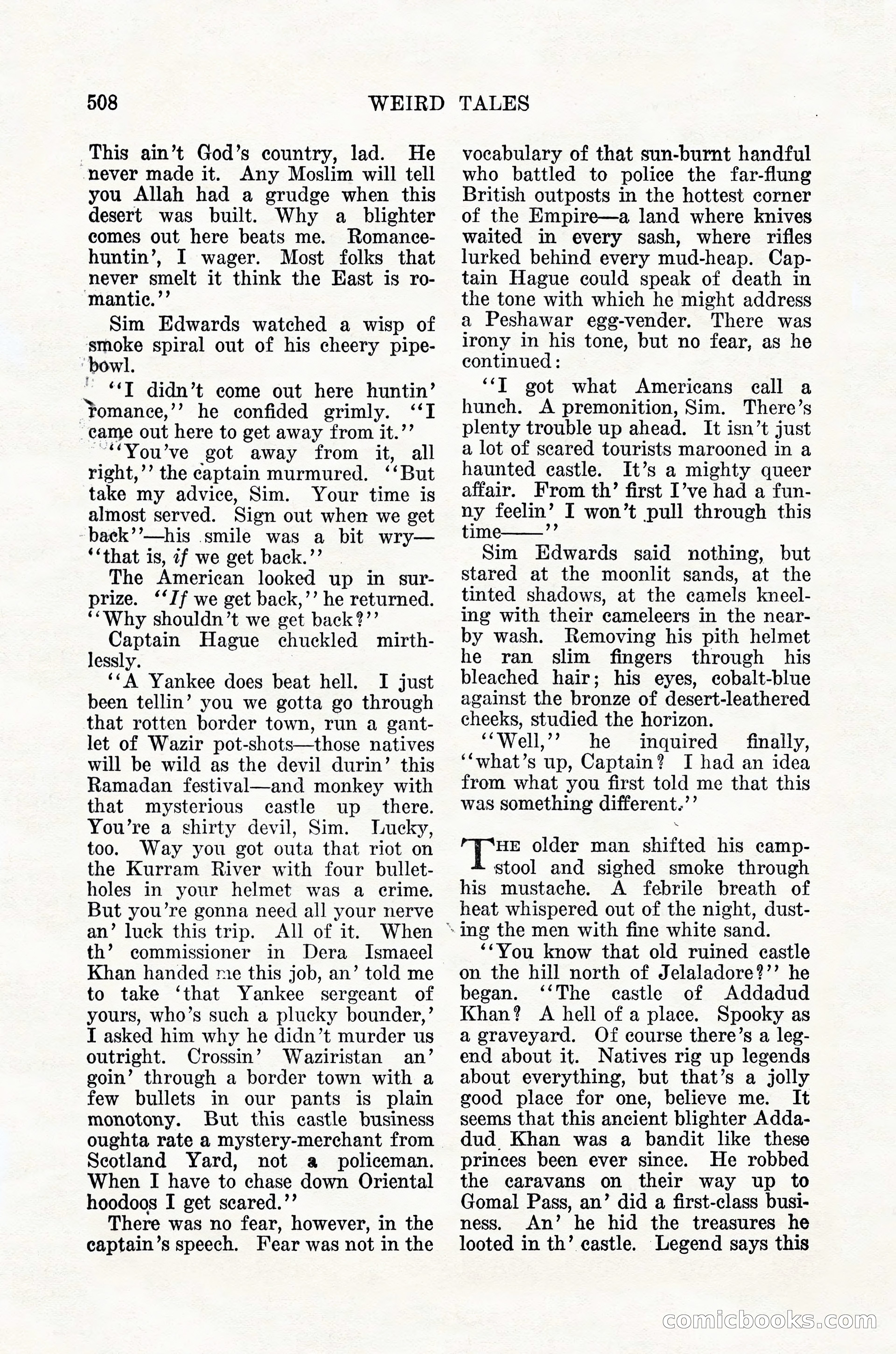 Weird Tales, Vol. 12, No. 4 — page 78 of 148