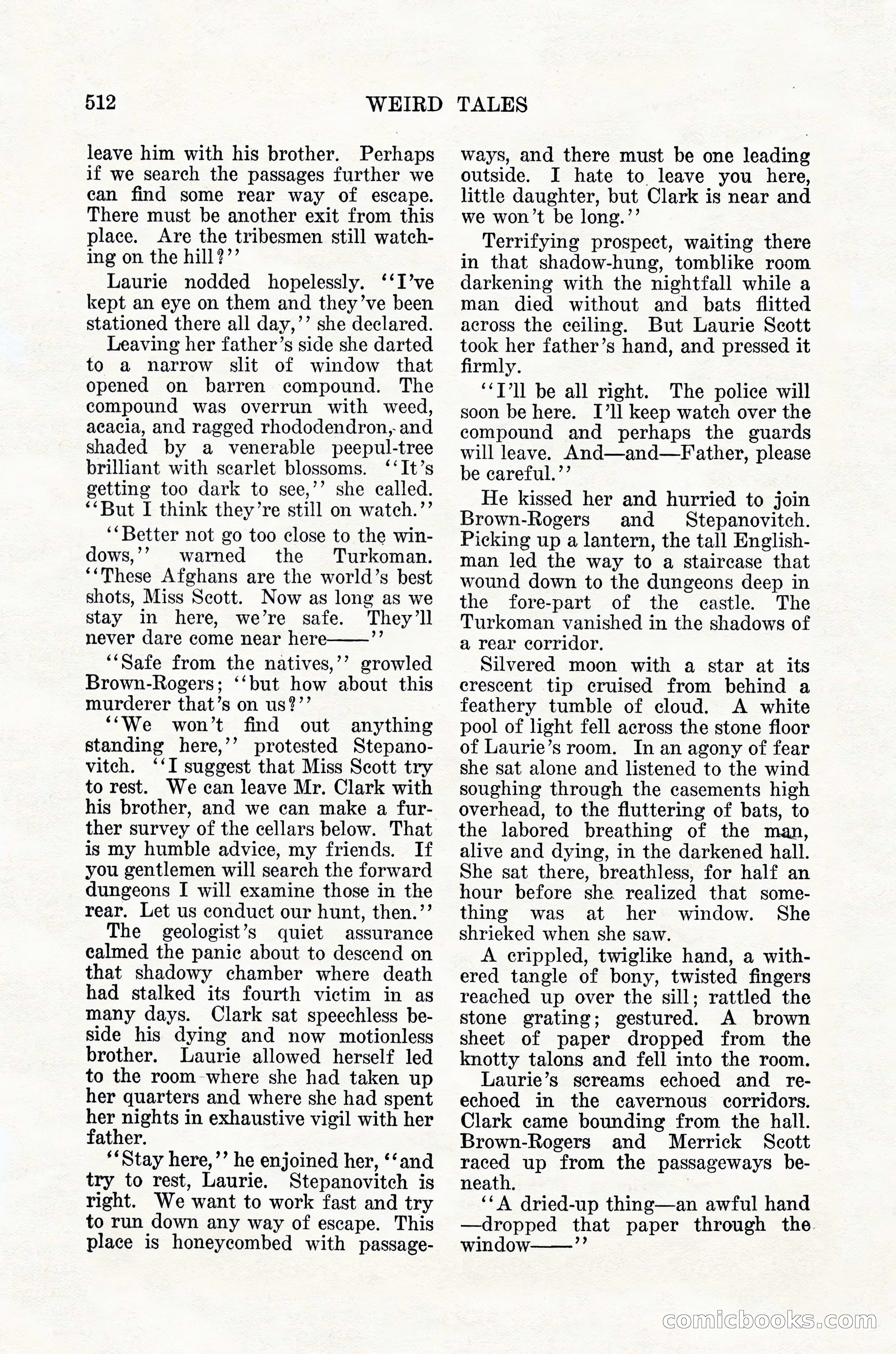 Weird Tales, Vol. 12, No. 4 — page 82 of 148