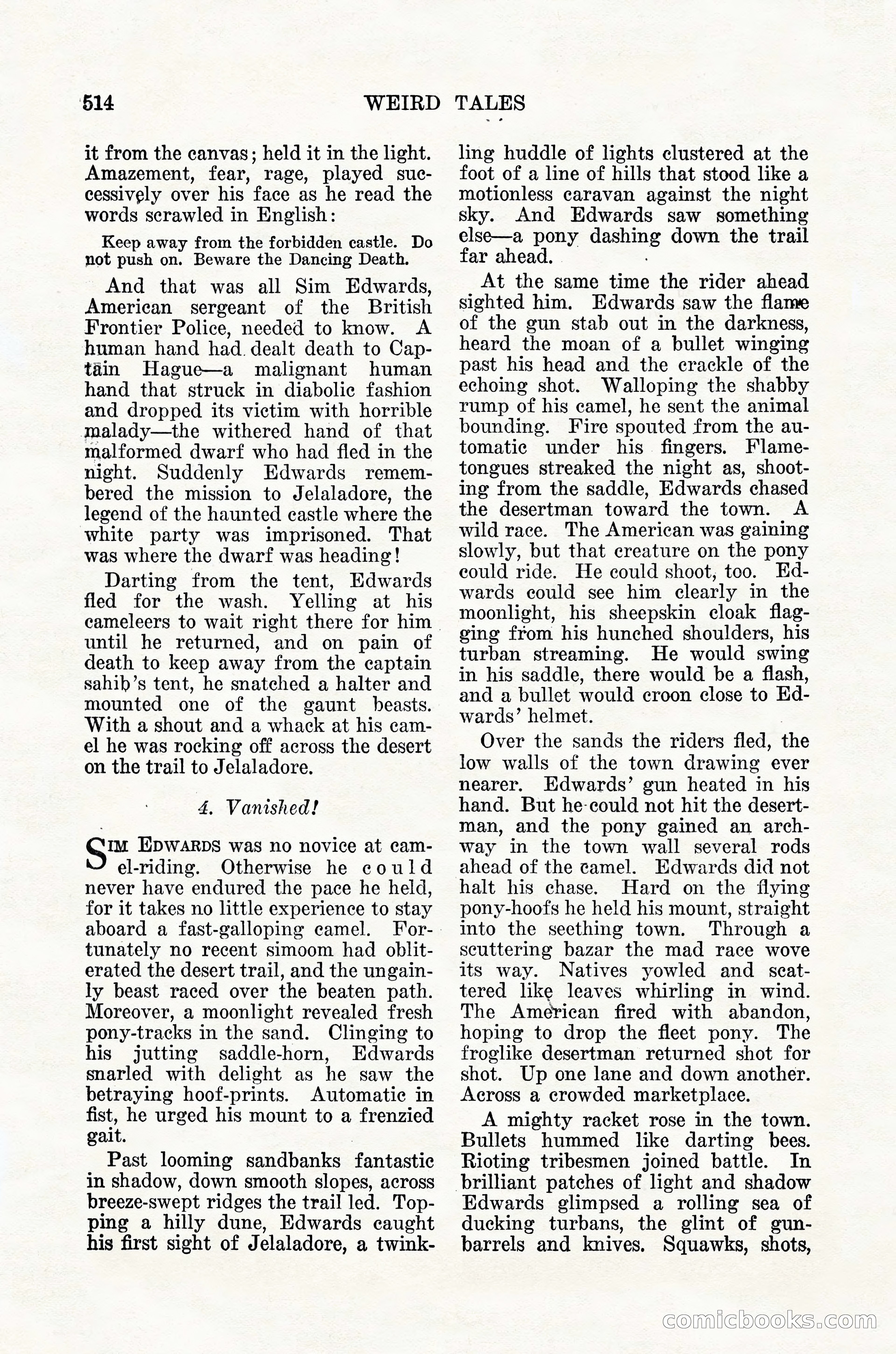 Weird Tales, Vol. 12, No. 4 — page 84 of 148