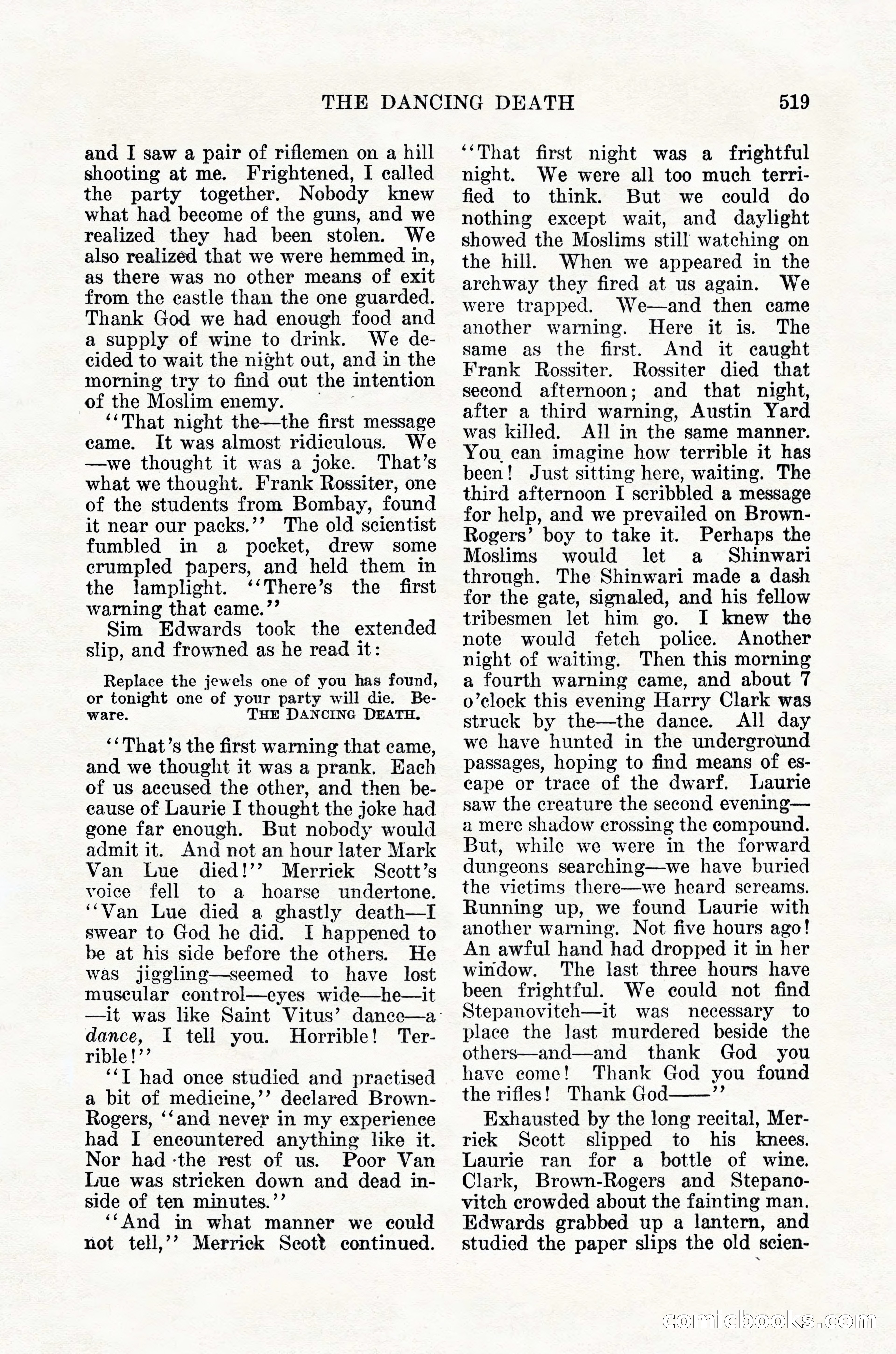 Weird Tales, Vol. 12, No. 4 — page 89 of 148