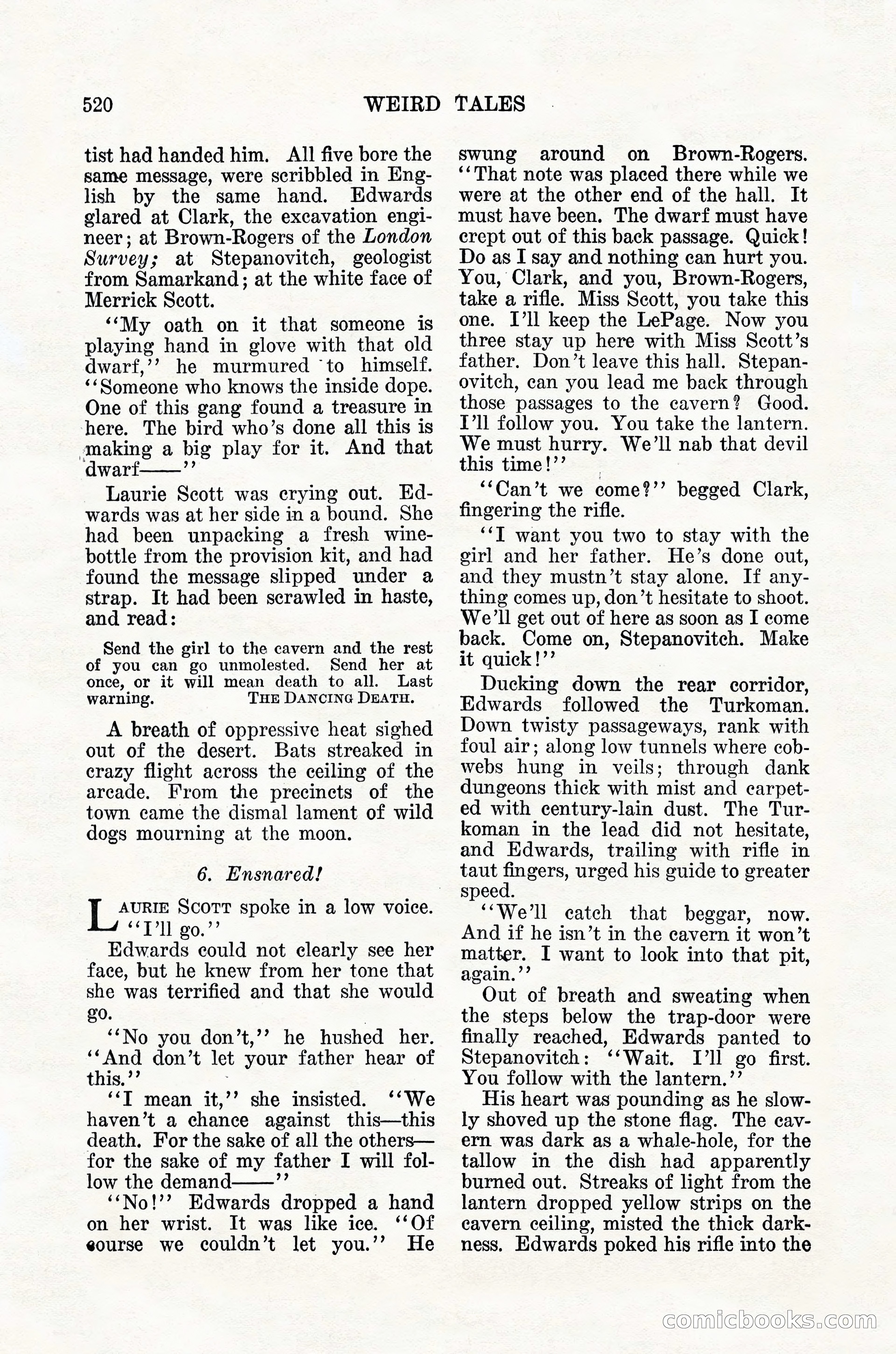Weird Tales, Vol. 12, No. 4 — page 90 of 148