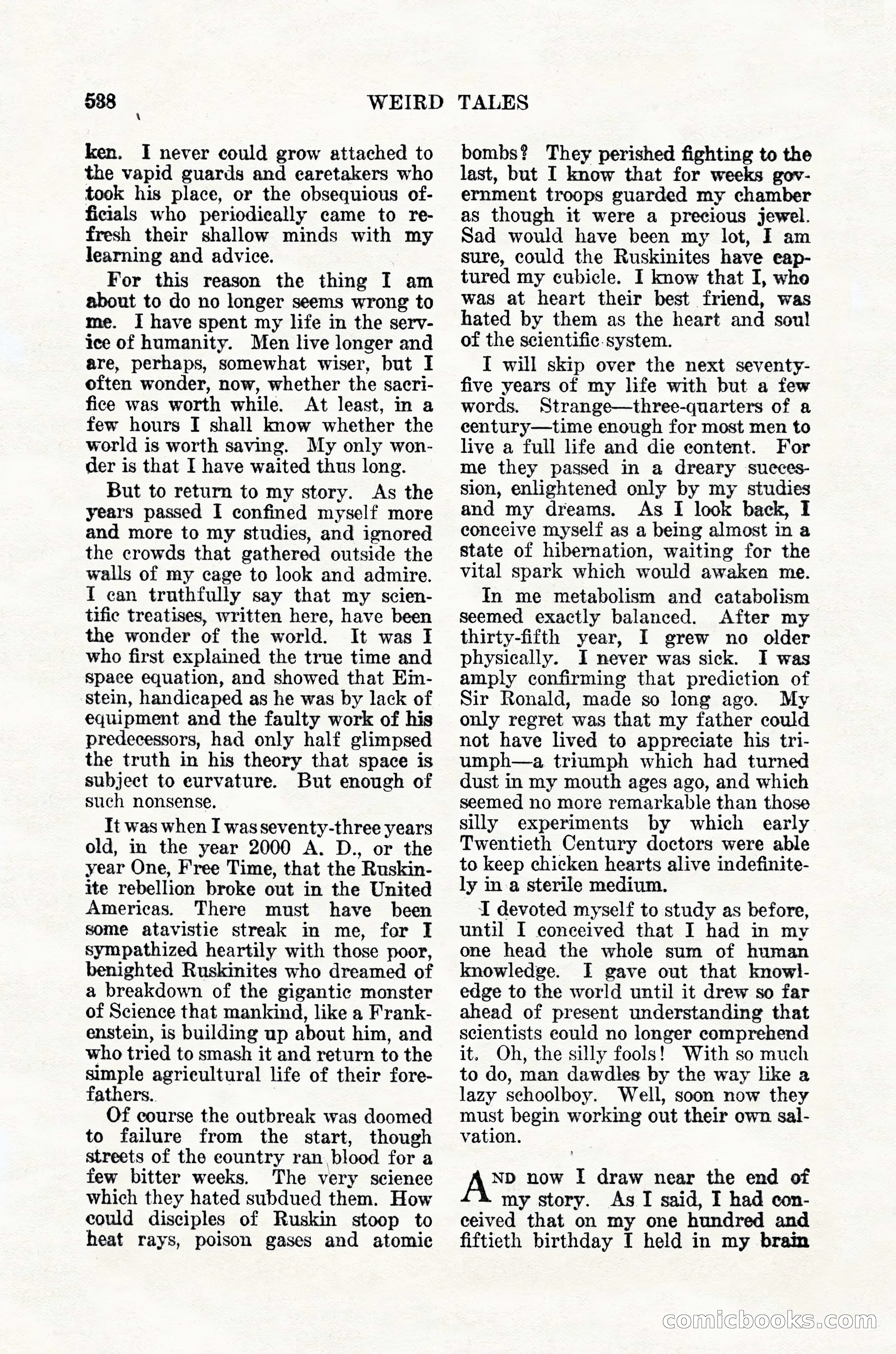 Weird Tales, Vol. 12, No. 4 — page 108 of 148