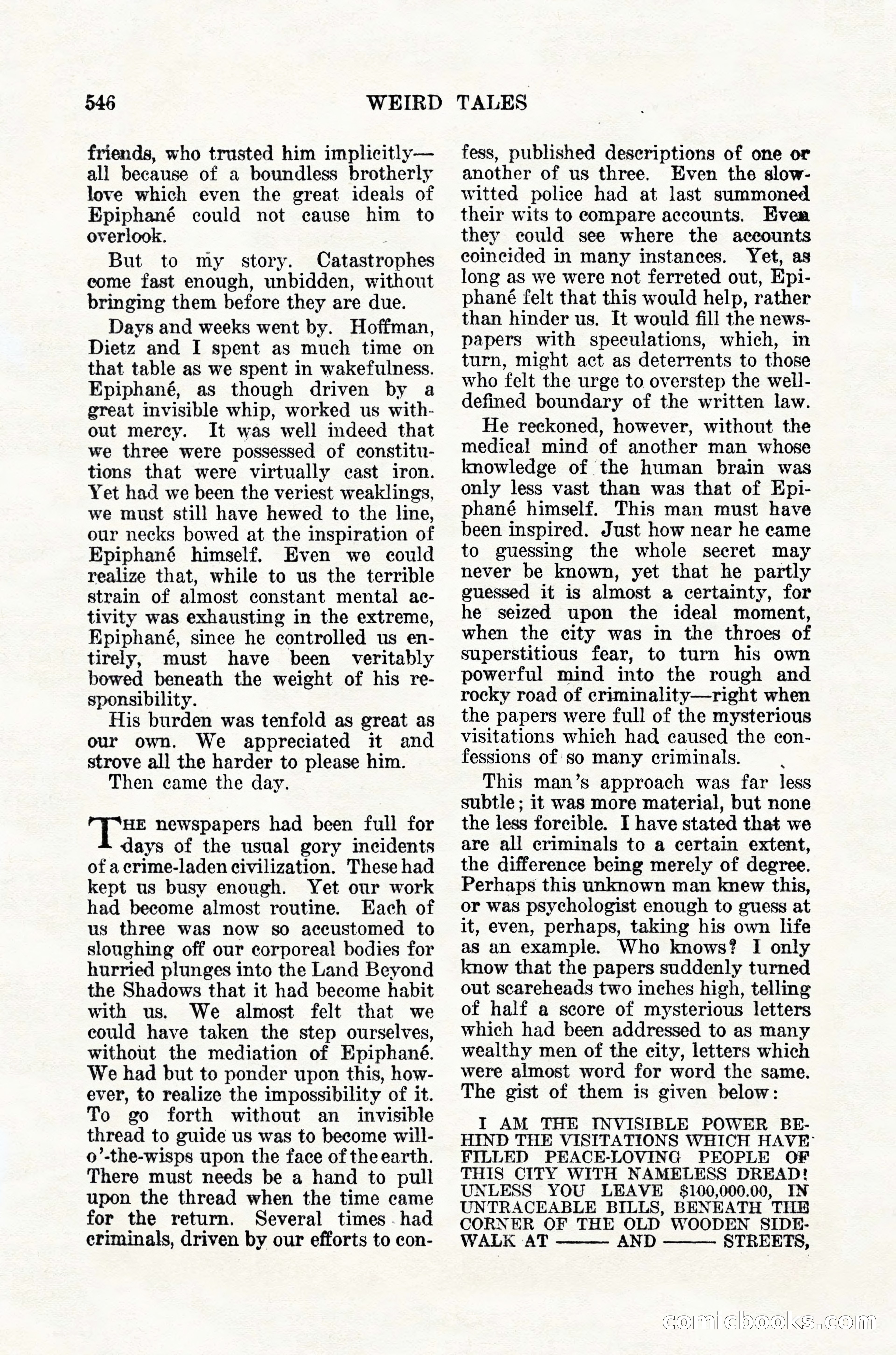 Weird Tales, Vol. 12, No. 4 — page 116 of 148
