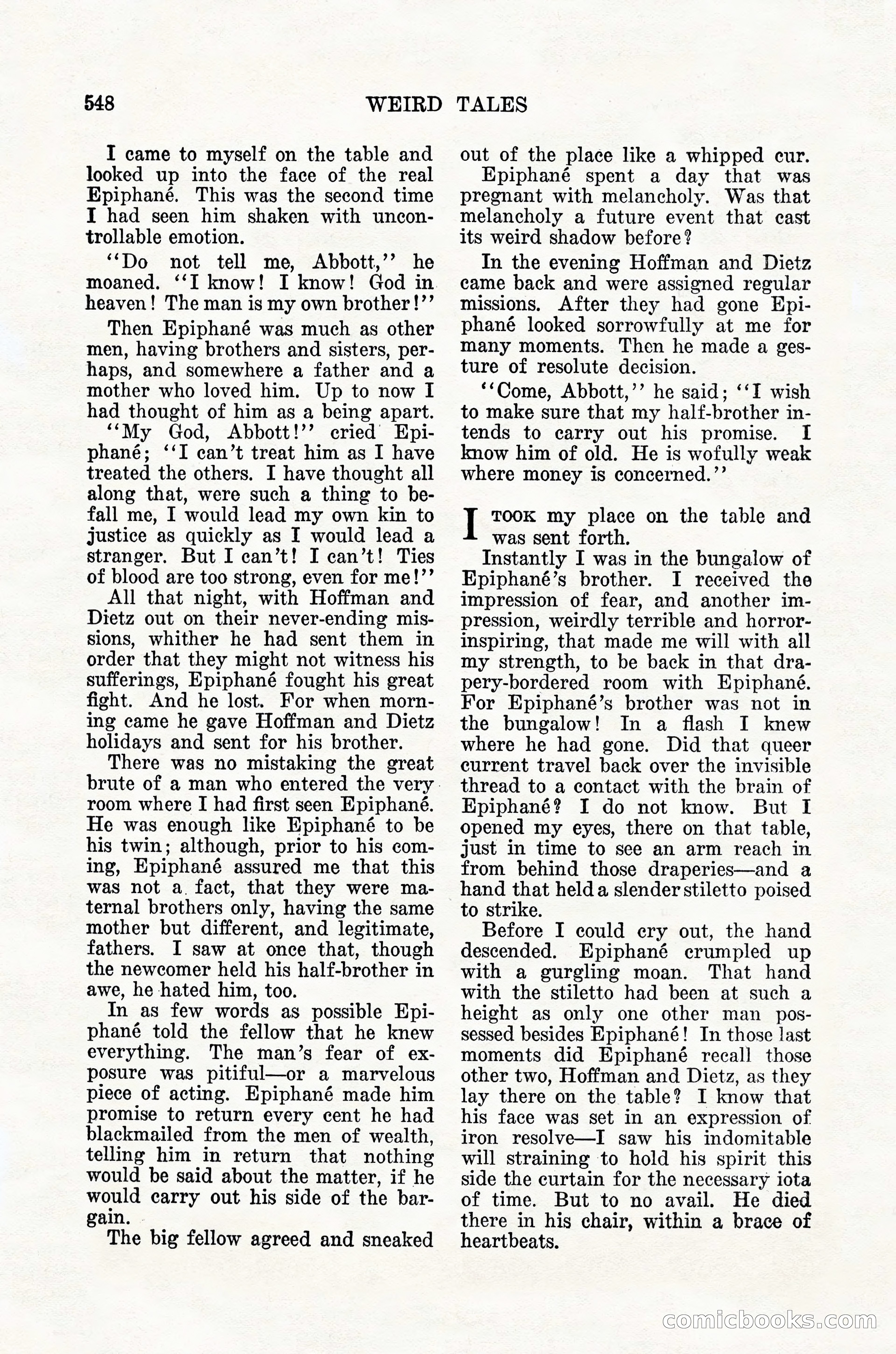 Weird Tales, Vol. 12, No. 4 — page 118 of 148