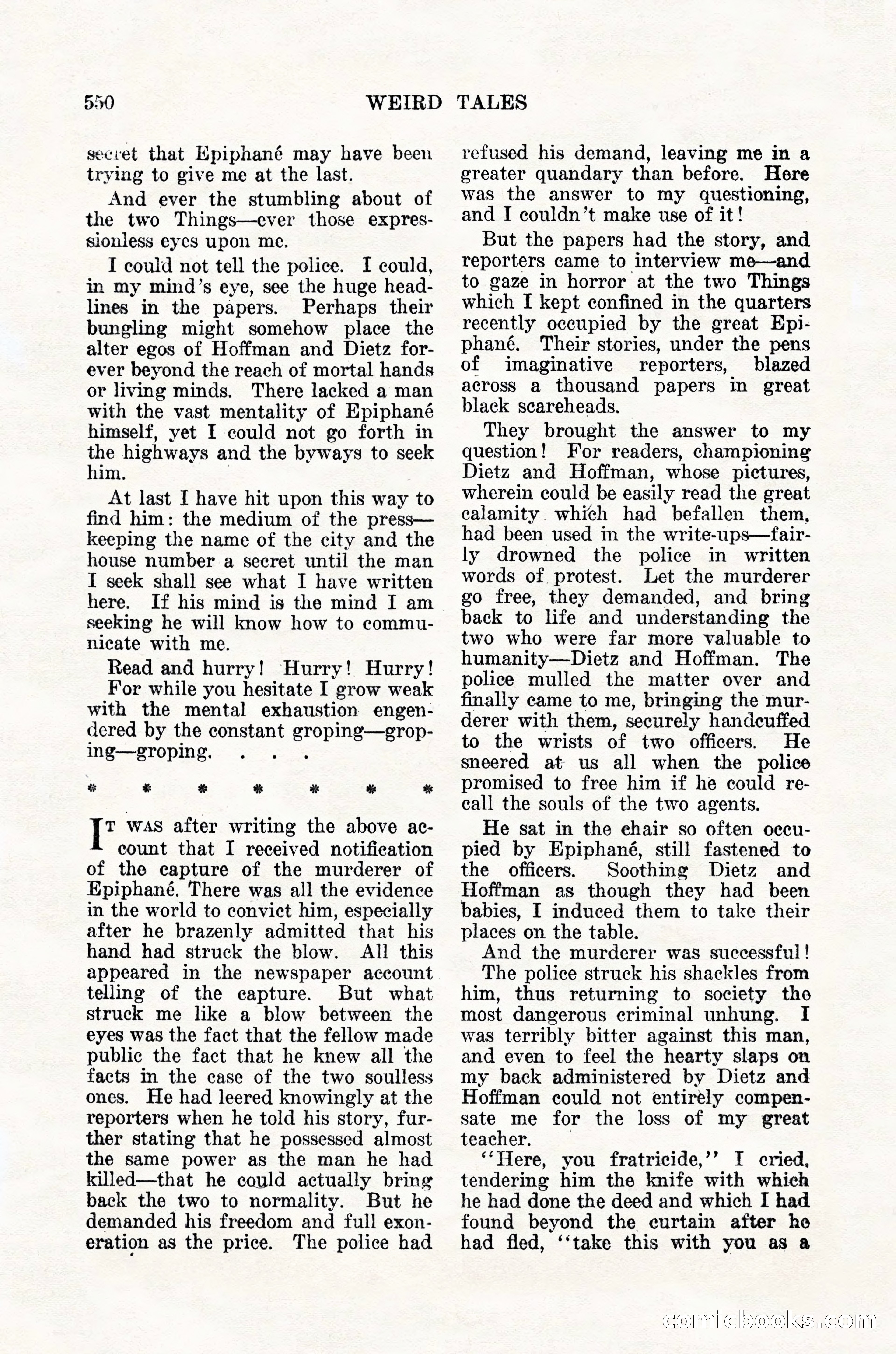 Weird Tales, Vol. 12, No. 4 — page 120 of 148