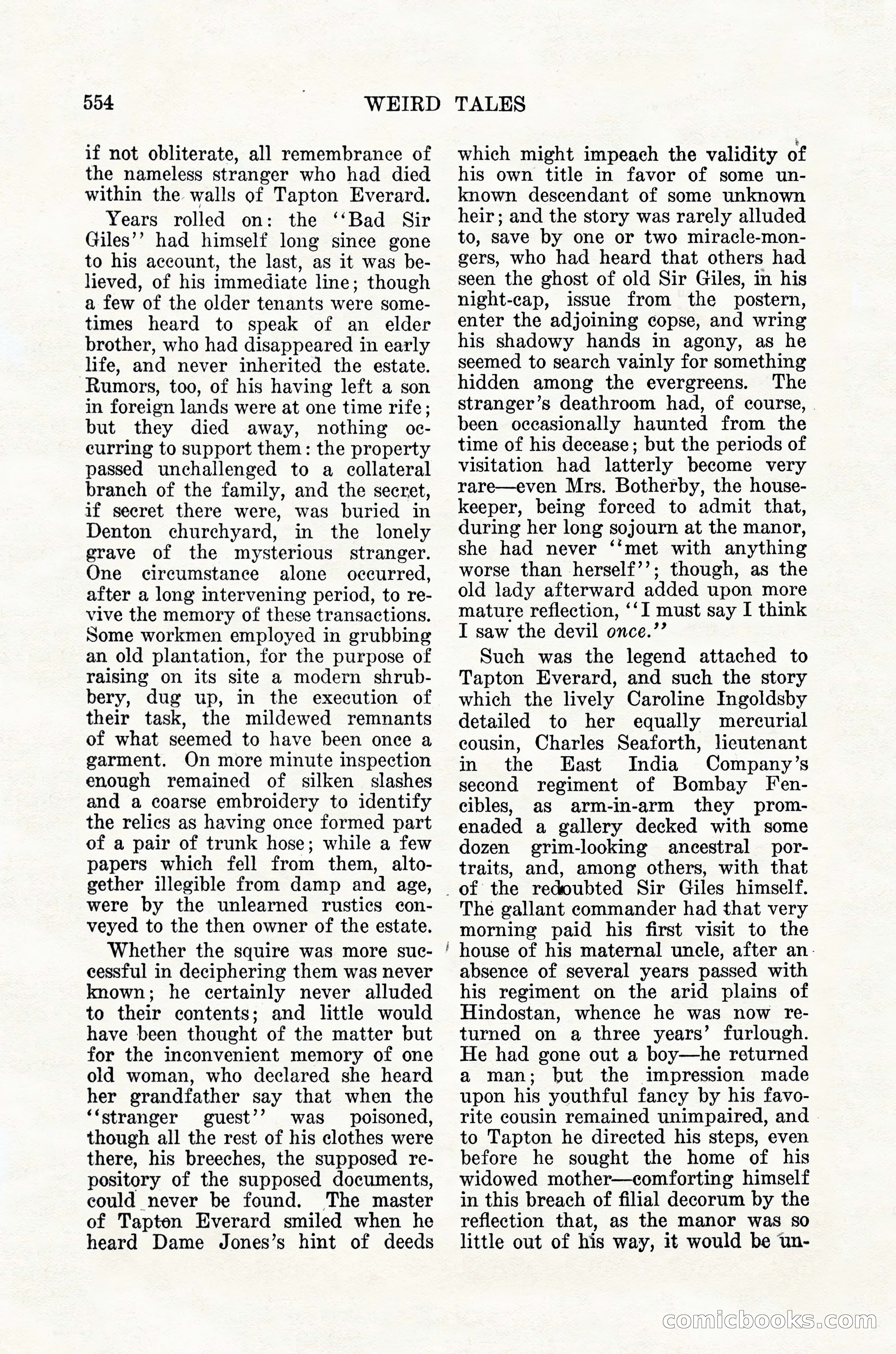 Weird Tales, Vol. 12, No. 4 — page 124 of 148