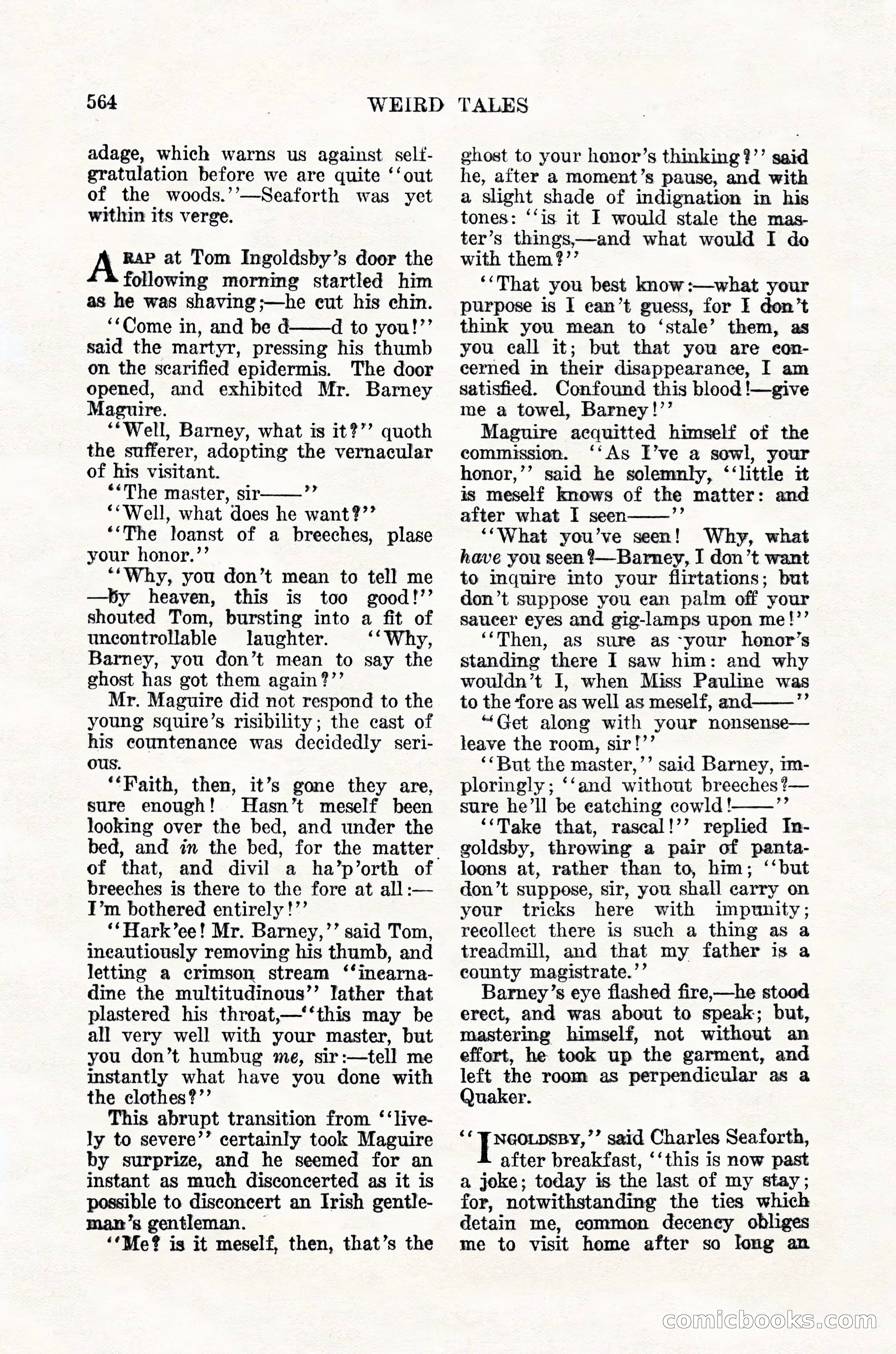 Weird Tales, Vol. 12, No. 4 — page 134 of 148