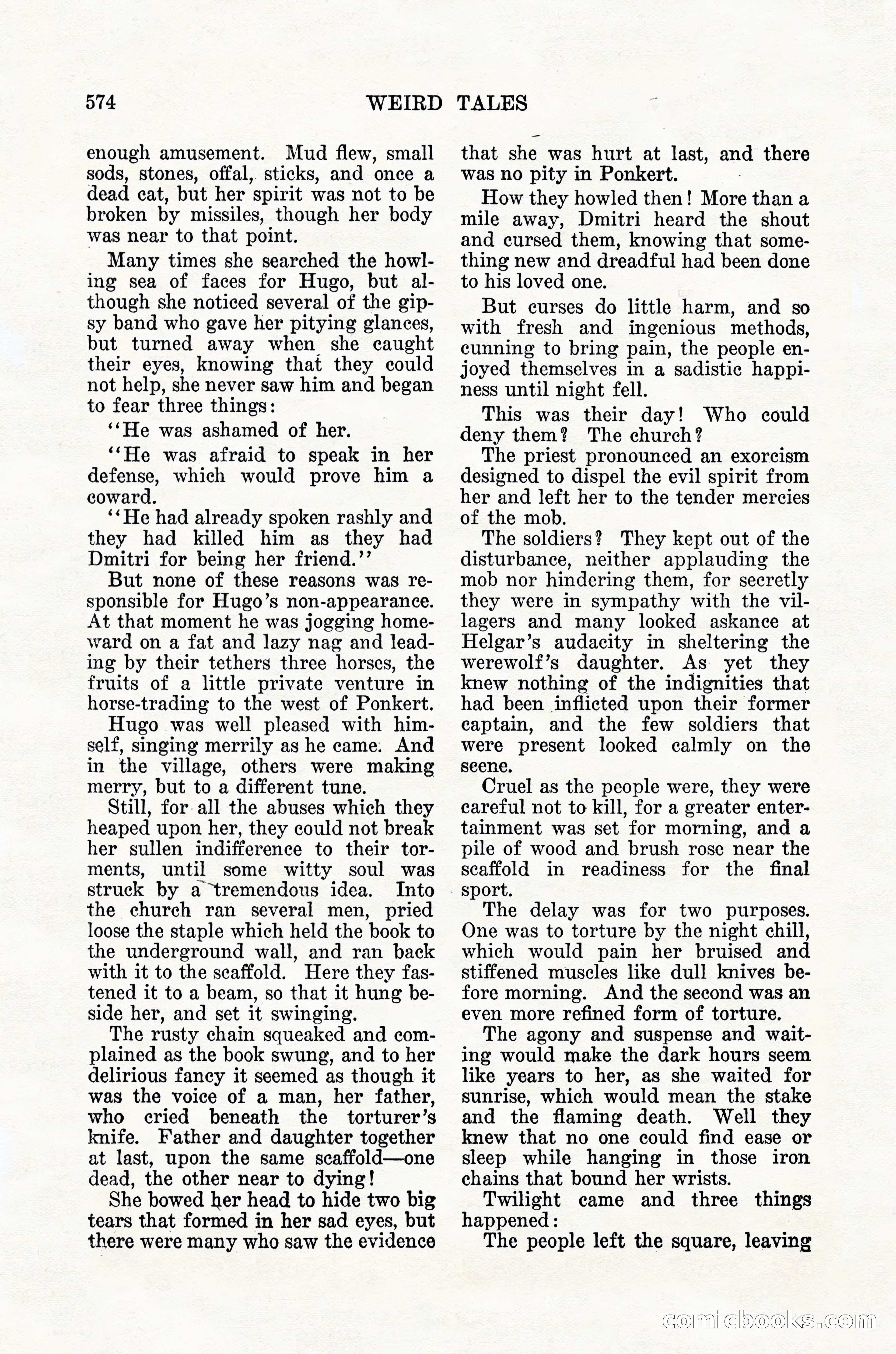 Weird Tales, Vol. 12, No. 4 — page 144 of 148