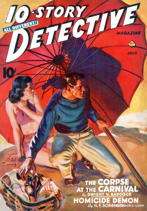 10-Story Detective Magazine Cover