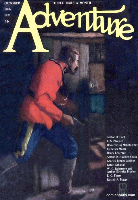 Adventure Magazine Cover, October 10, 1921