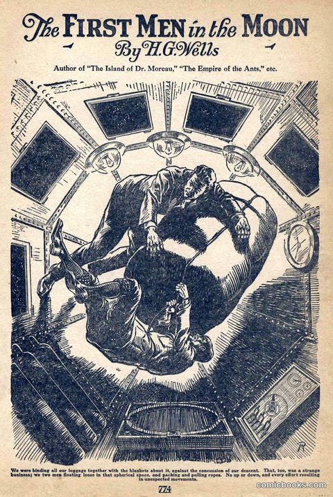 The First Men in the Moon by H.G. Wells