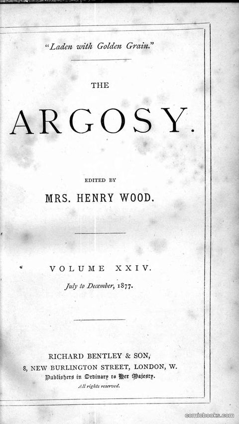 The Argosy, Volume XXIV